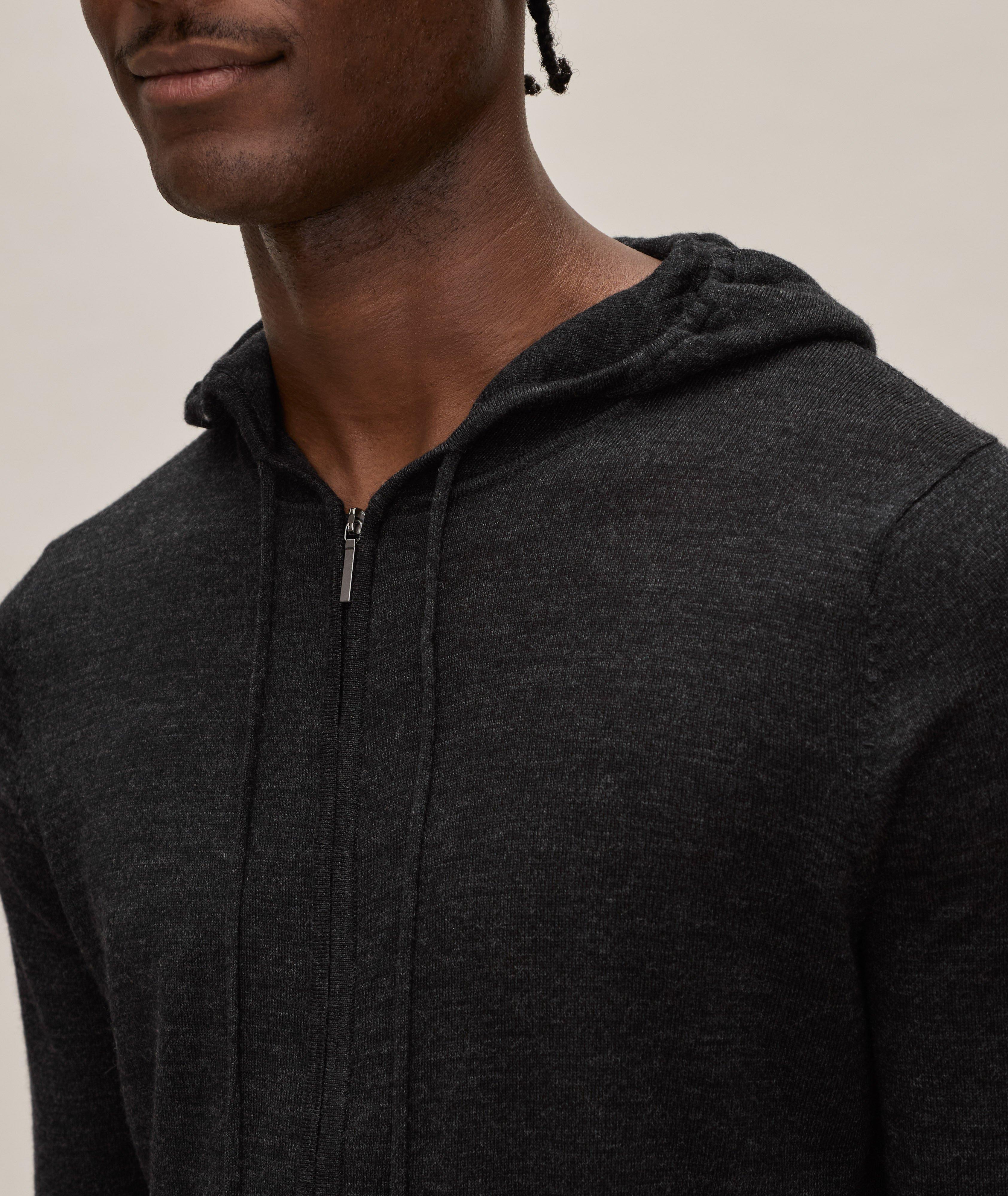 Extrafine Merino Wool Melange Hoody image 3