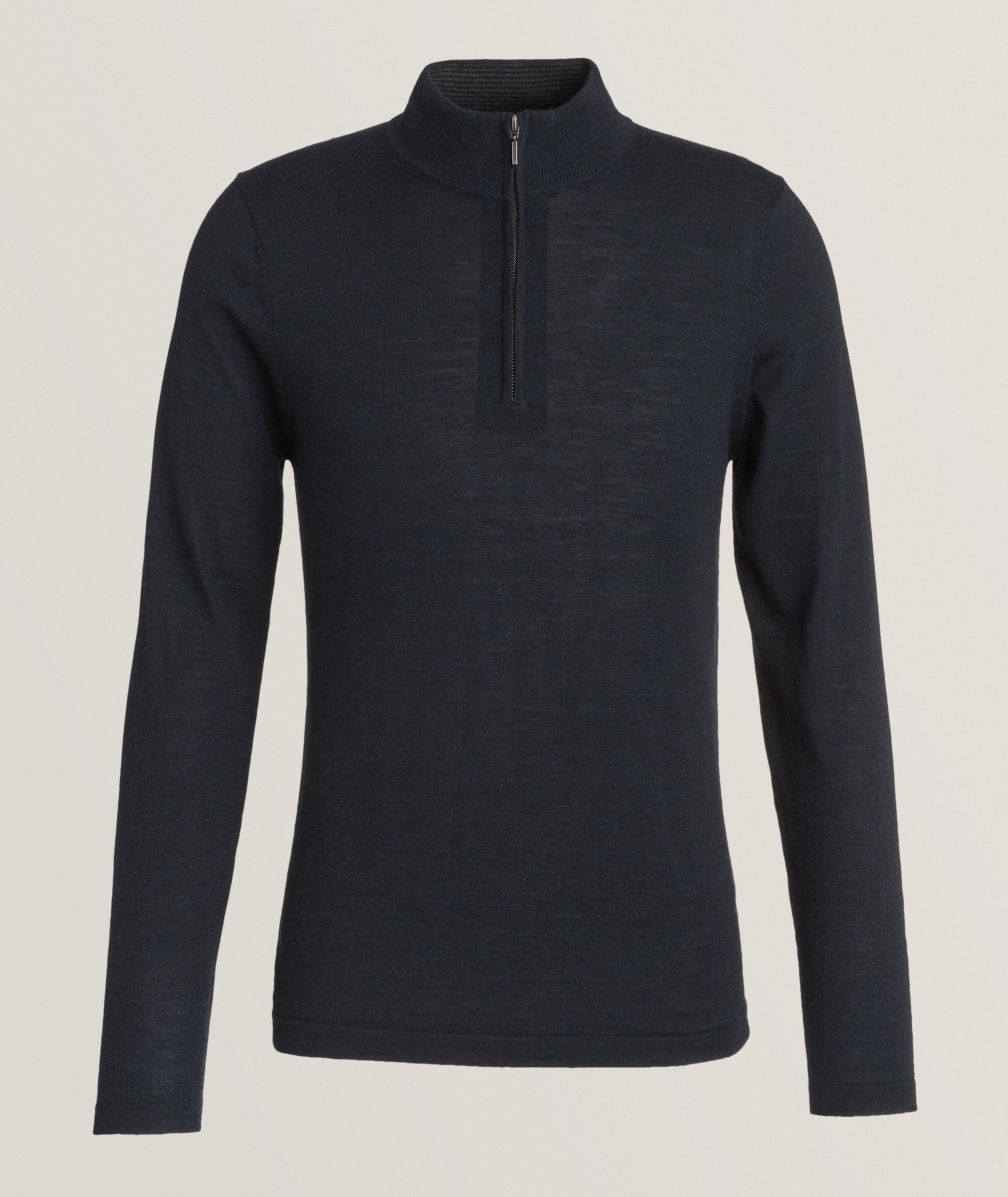 Merino Wool Quarter-Zip Sweater image 0