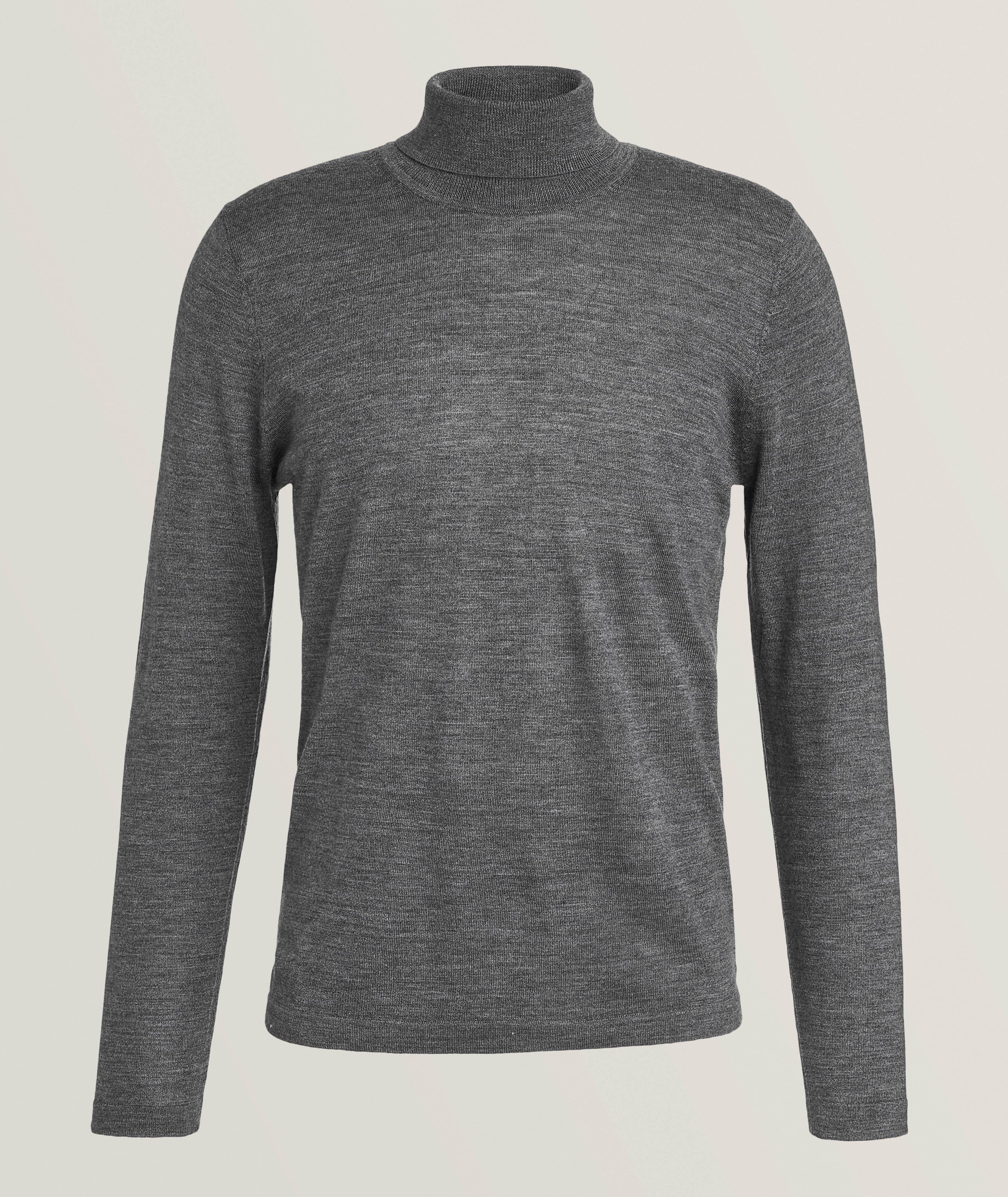 Patrick Assaraf Merino Wool Mélange Turtleneck 