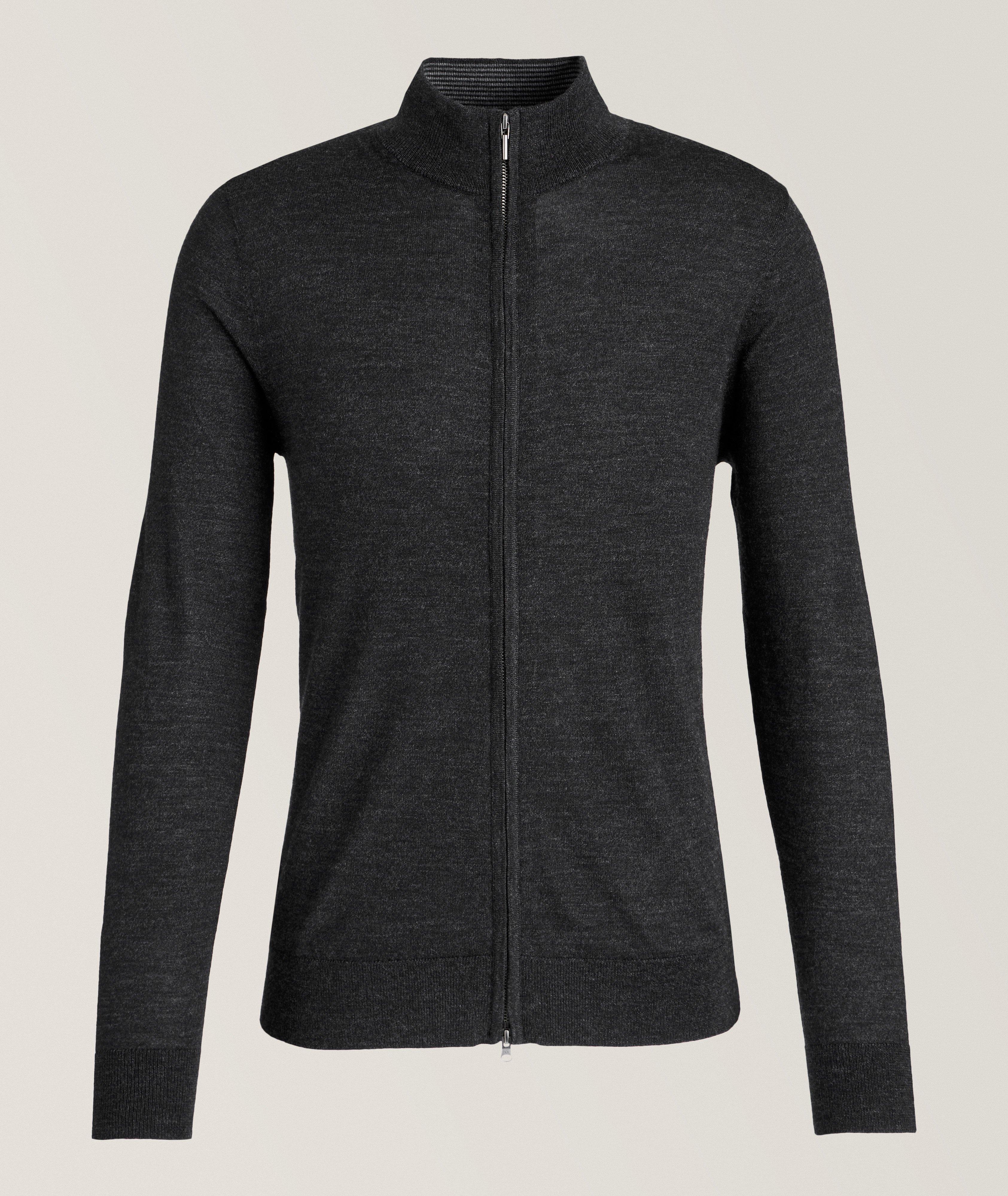 Merino Wool Full-Zip Sweater image 0