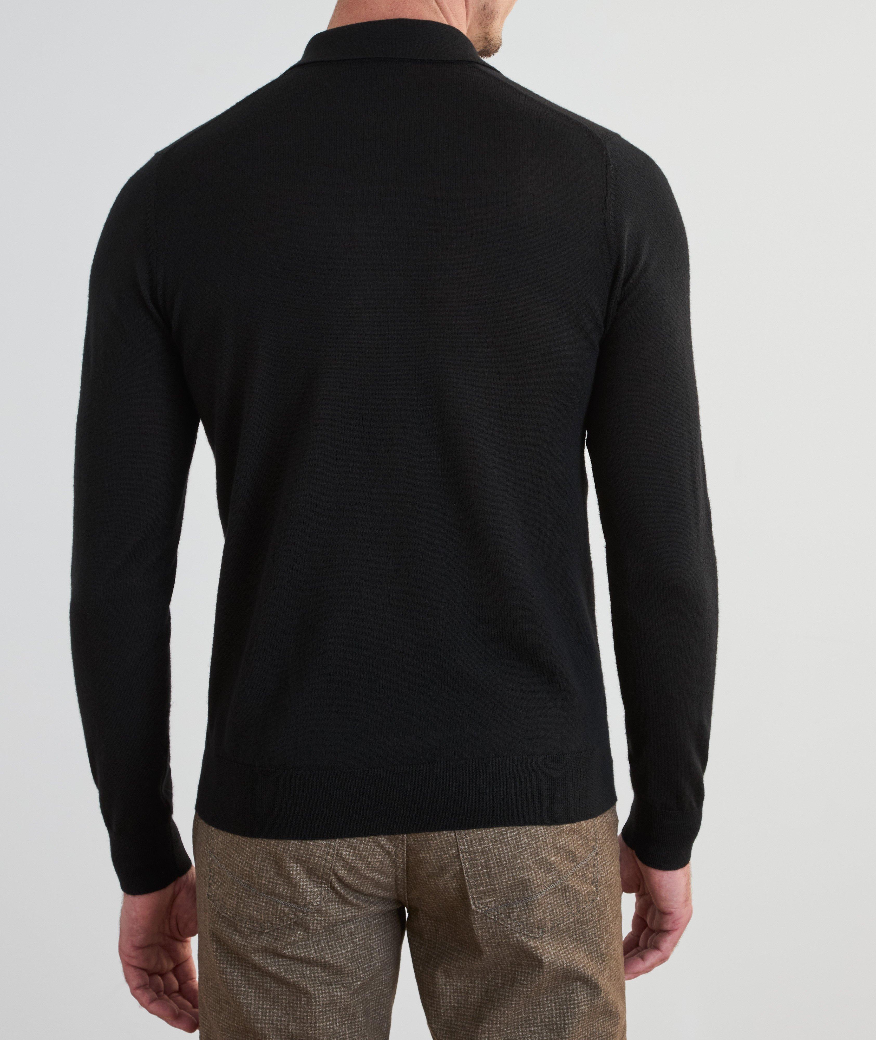 Mélange Extrafine Merino Wool Polo image 2