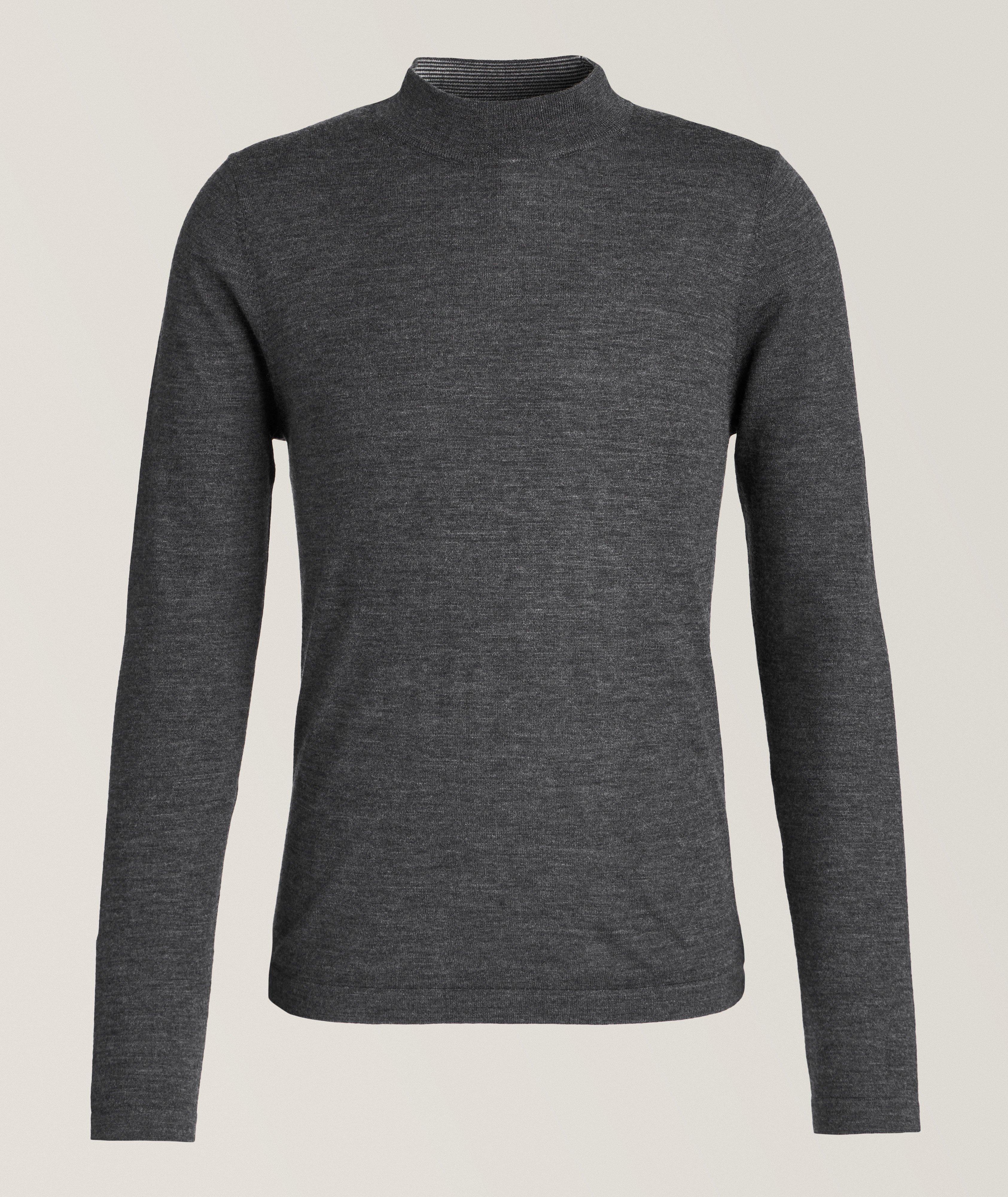 Merino Wool Mock Neck Sweater image 0