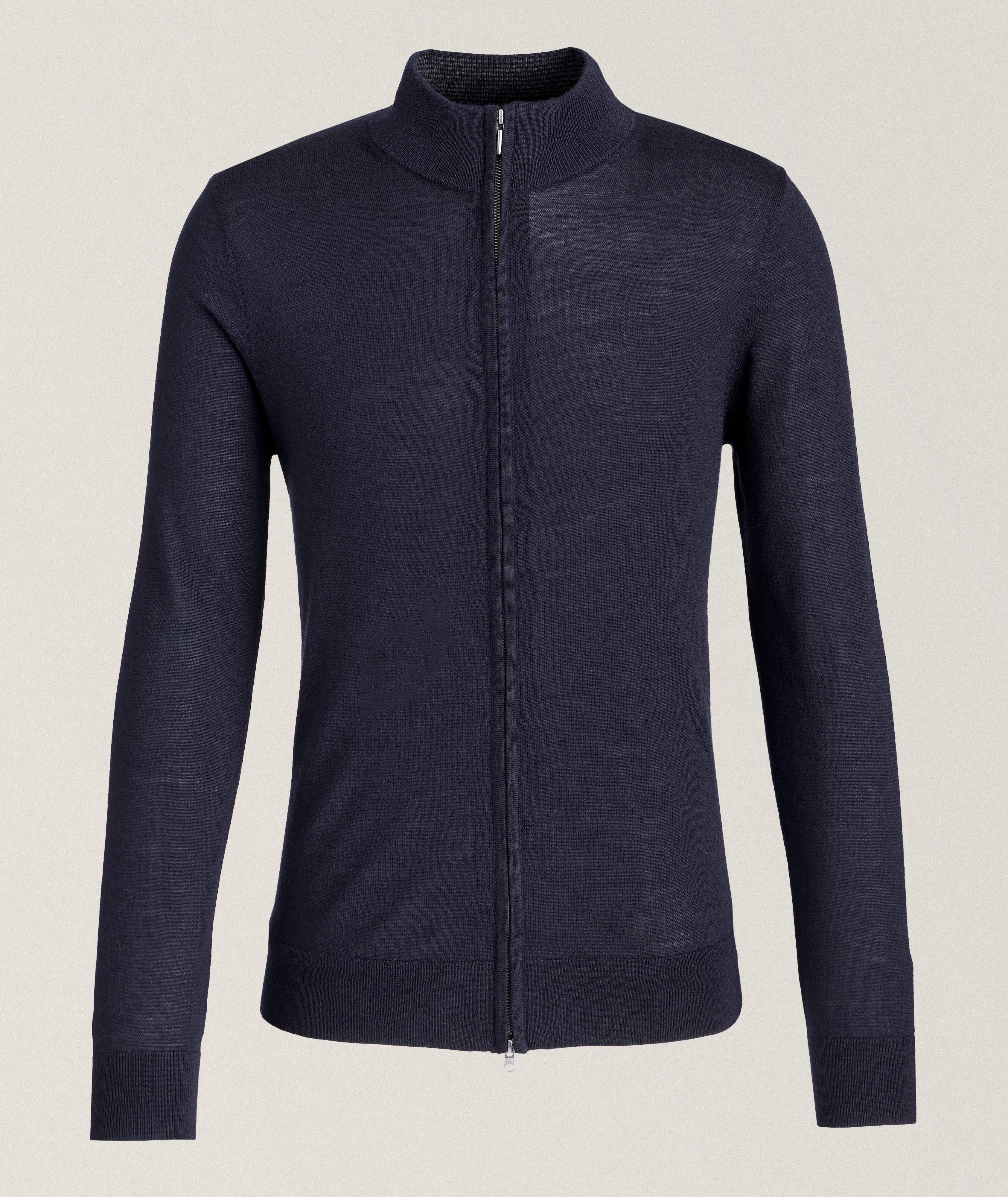 Merino Wool Full-Zip Sweater image 0