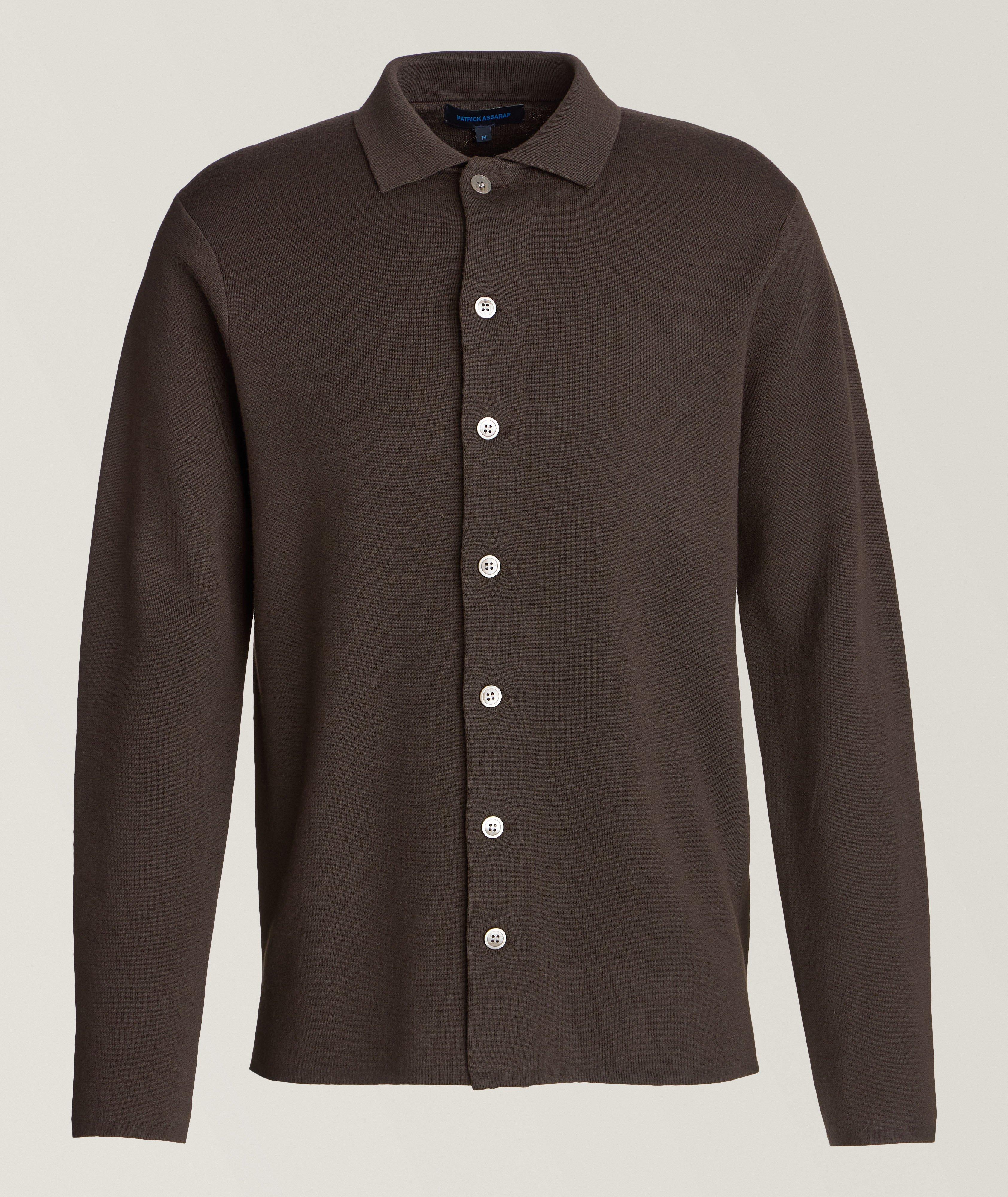 Extrafine Stretch Merino Wool Overshirt image 0