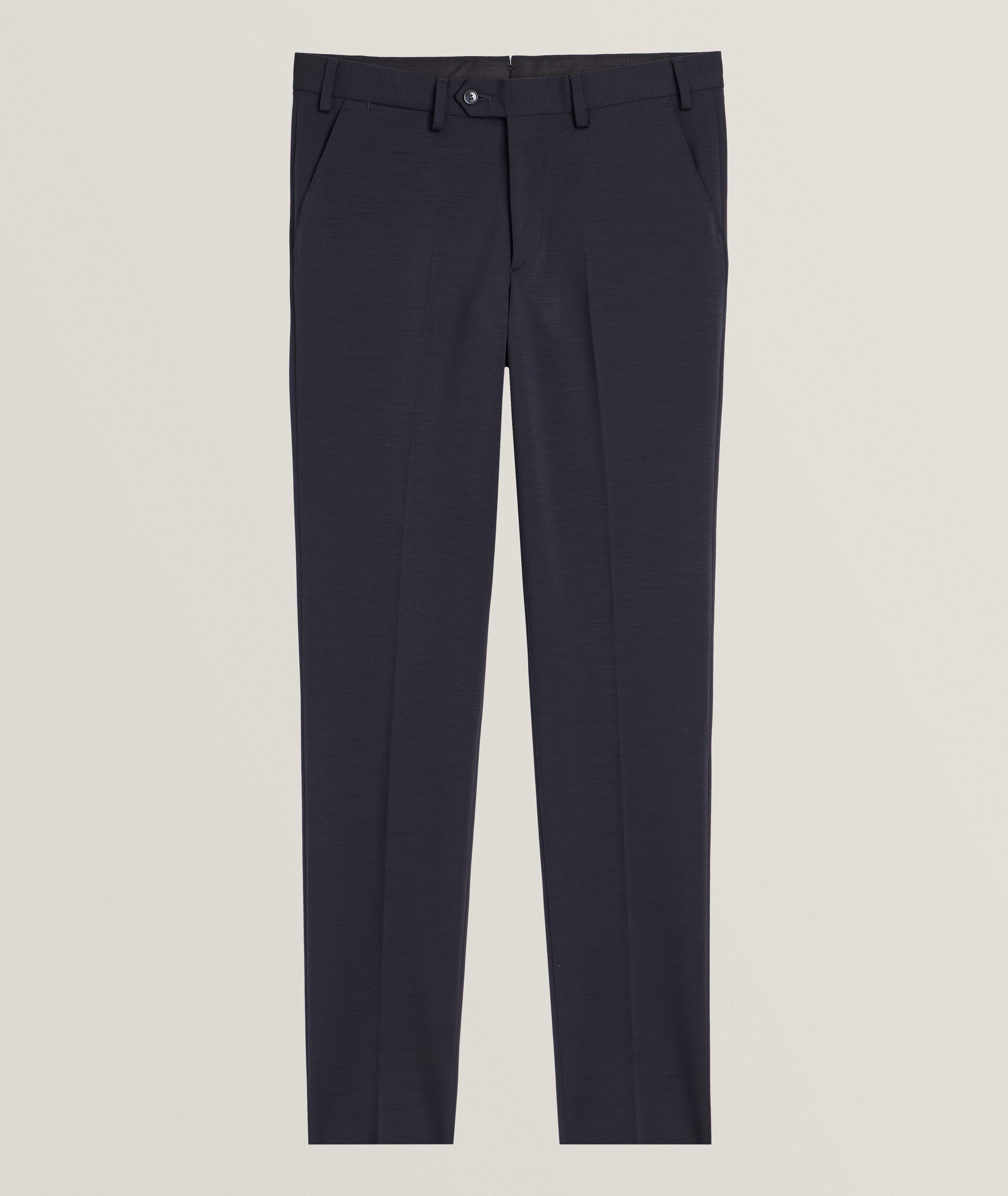 Stretch Wool-Blend Knit Pants image 0