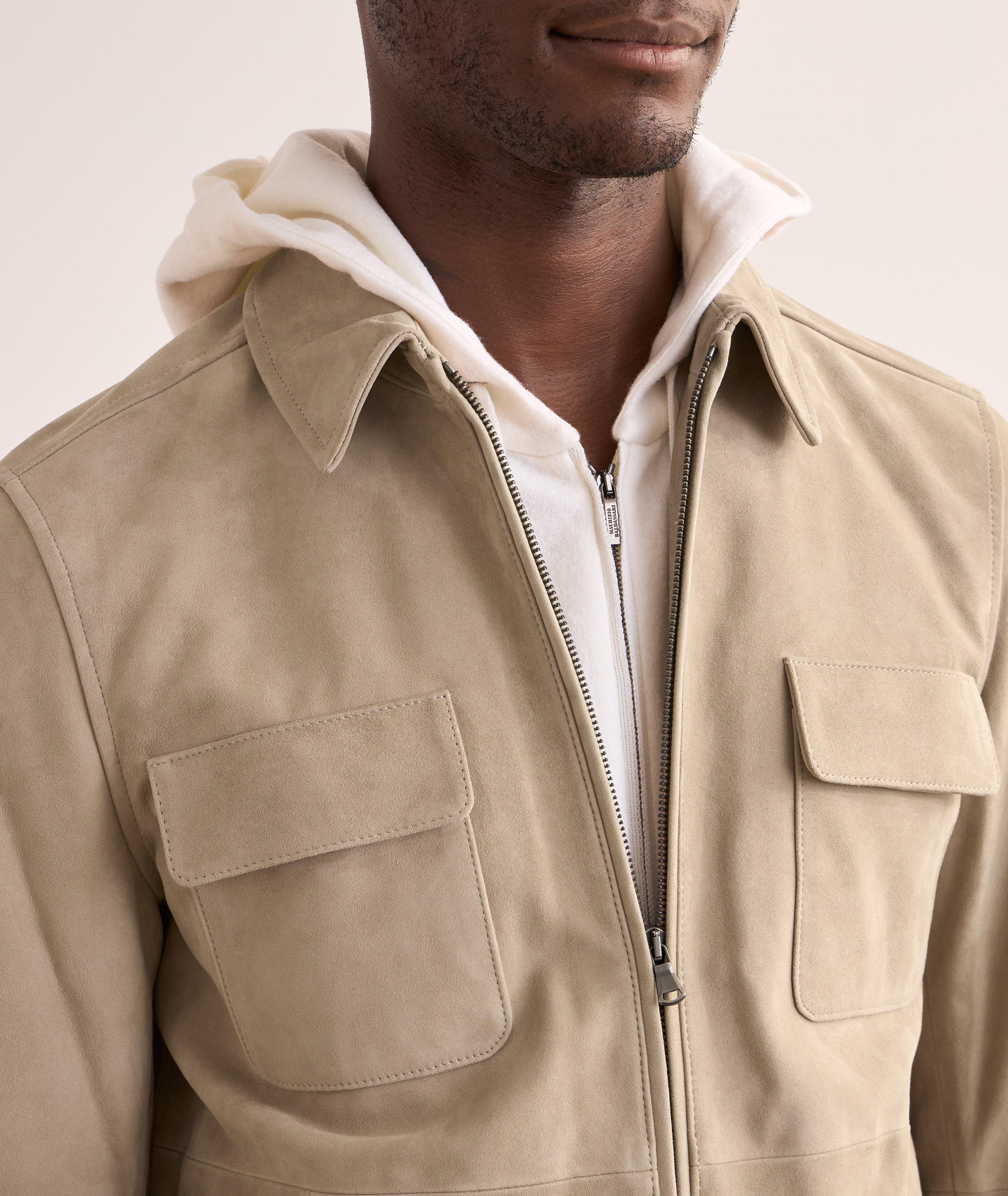 Goat Suede Shirt Jacket image 3