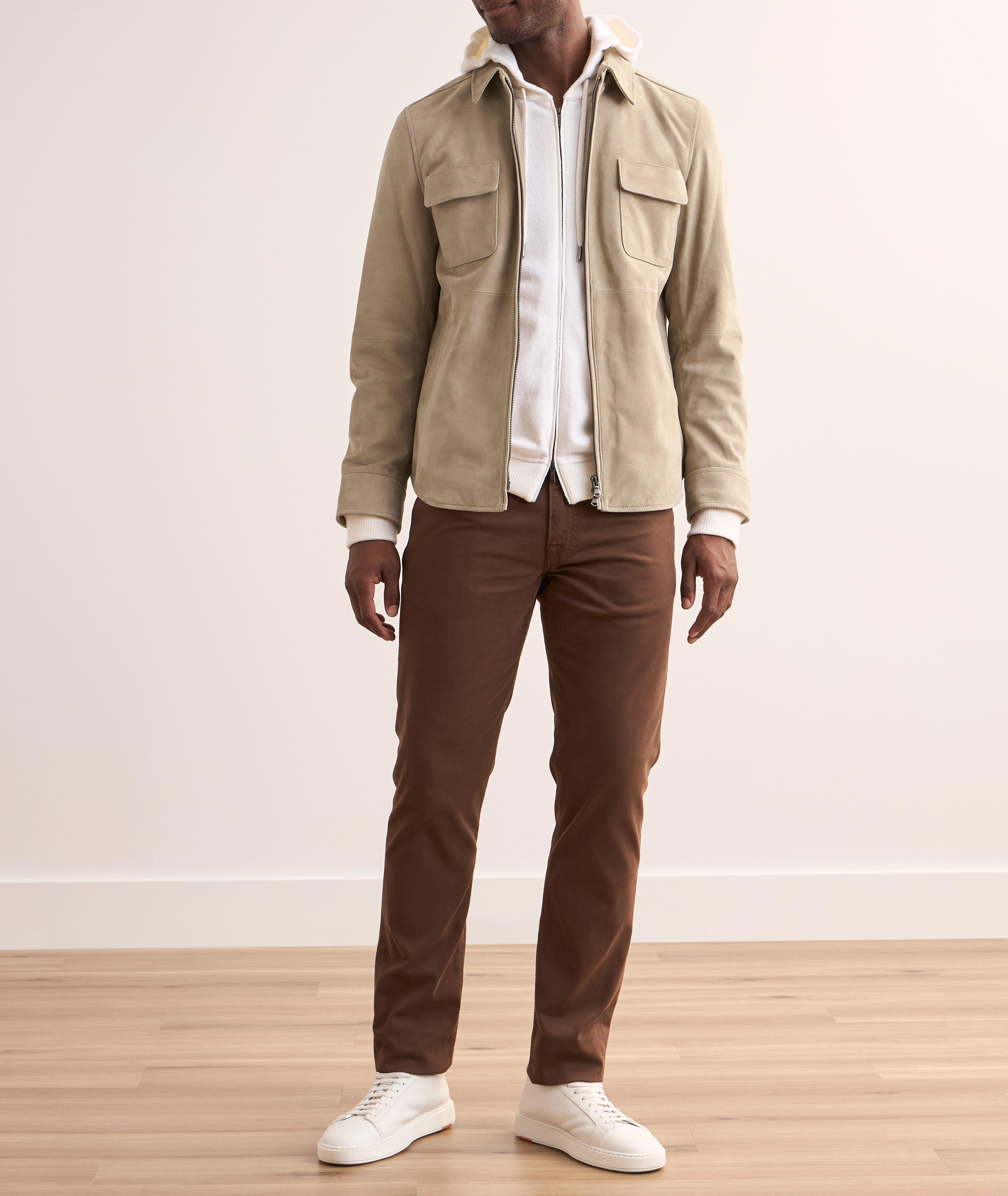 Goat Suede Shirt Jacket image 5