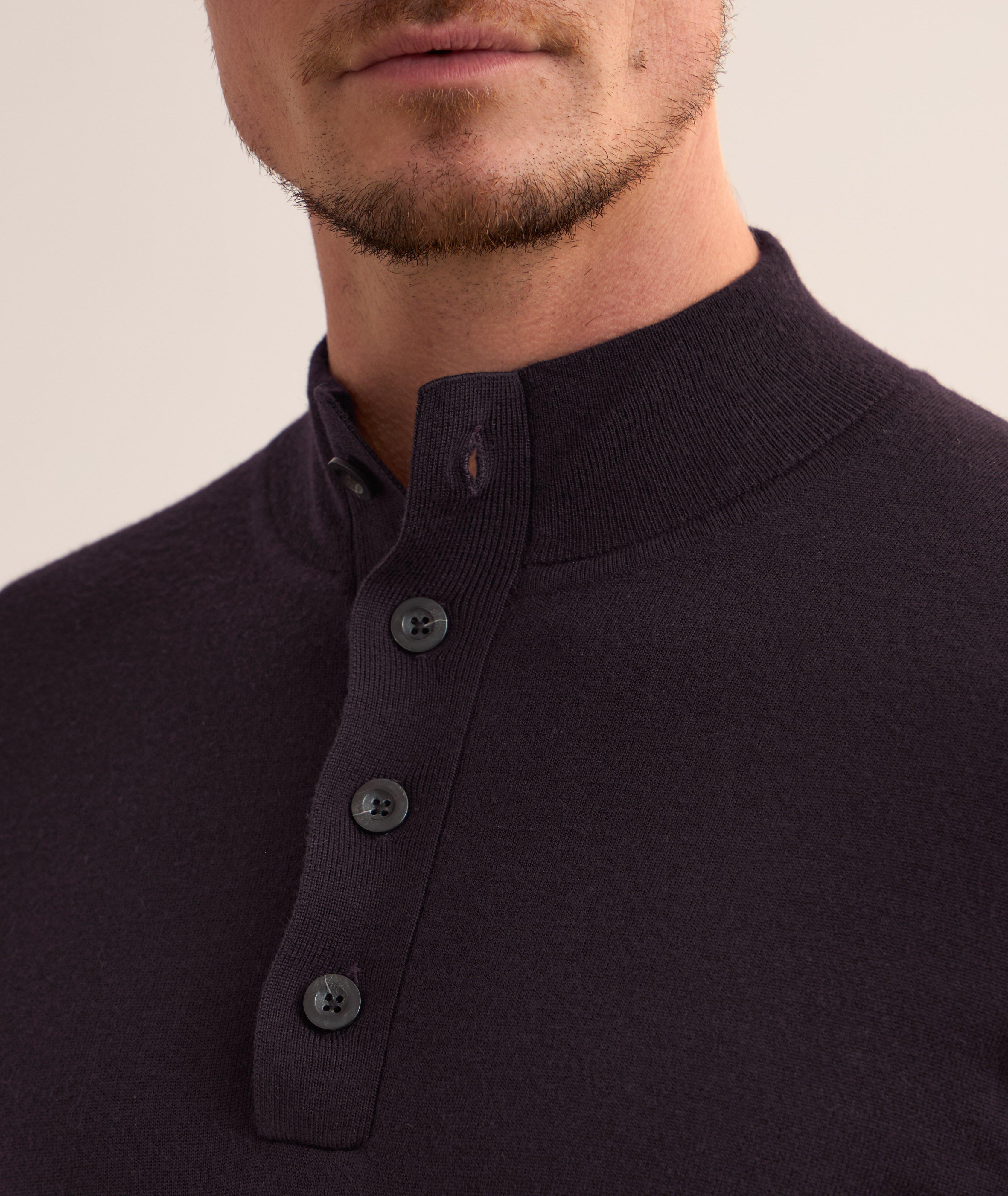 Wool-Blend Mock Neck Sweater  image 3