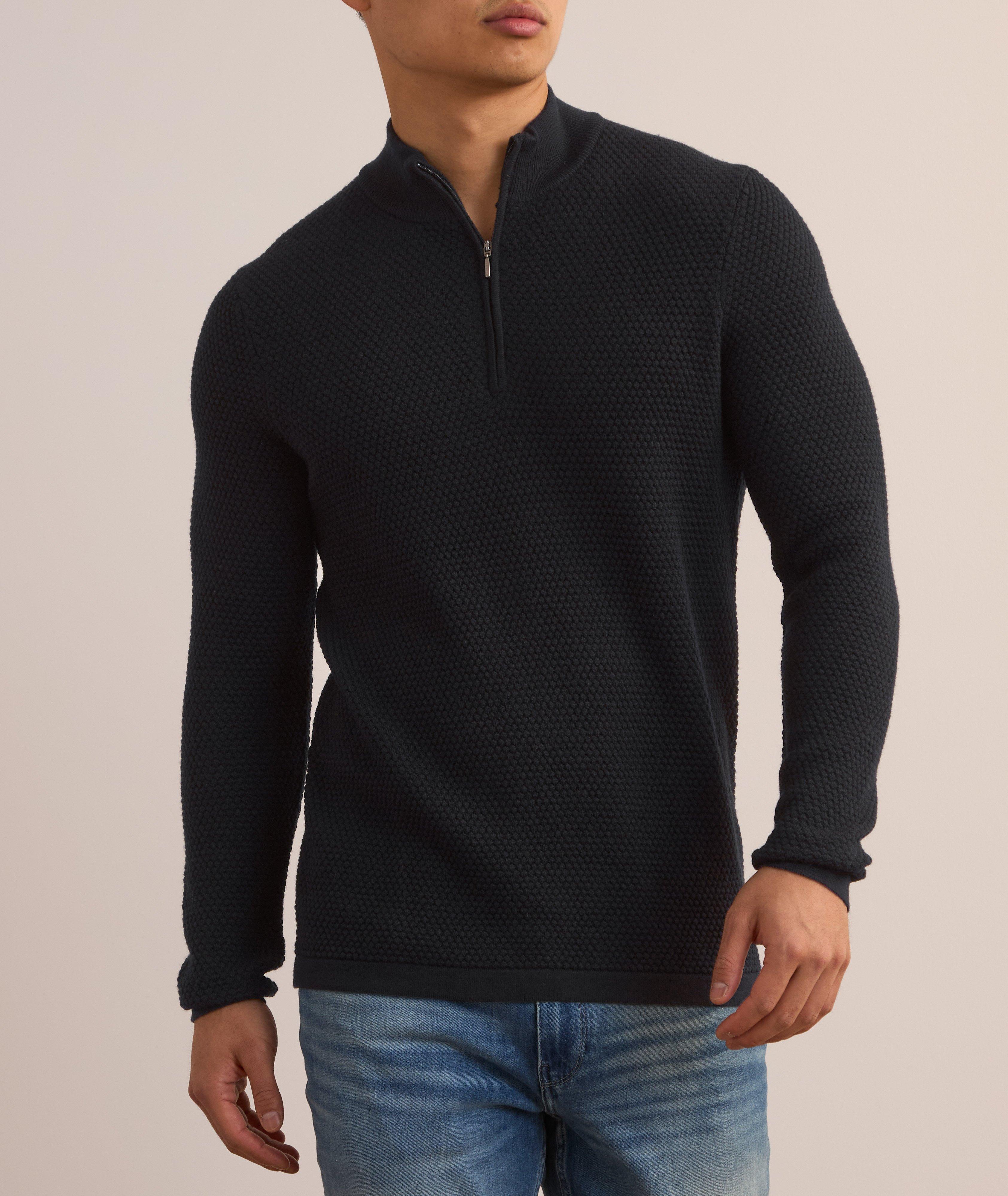 Merino Wool Quarter-Zip Sweater  image 1