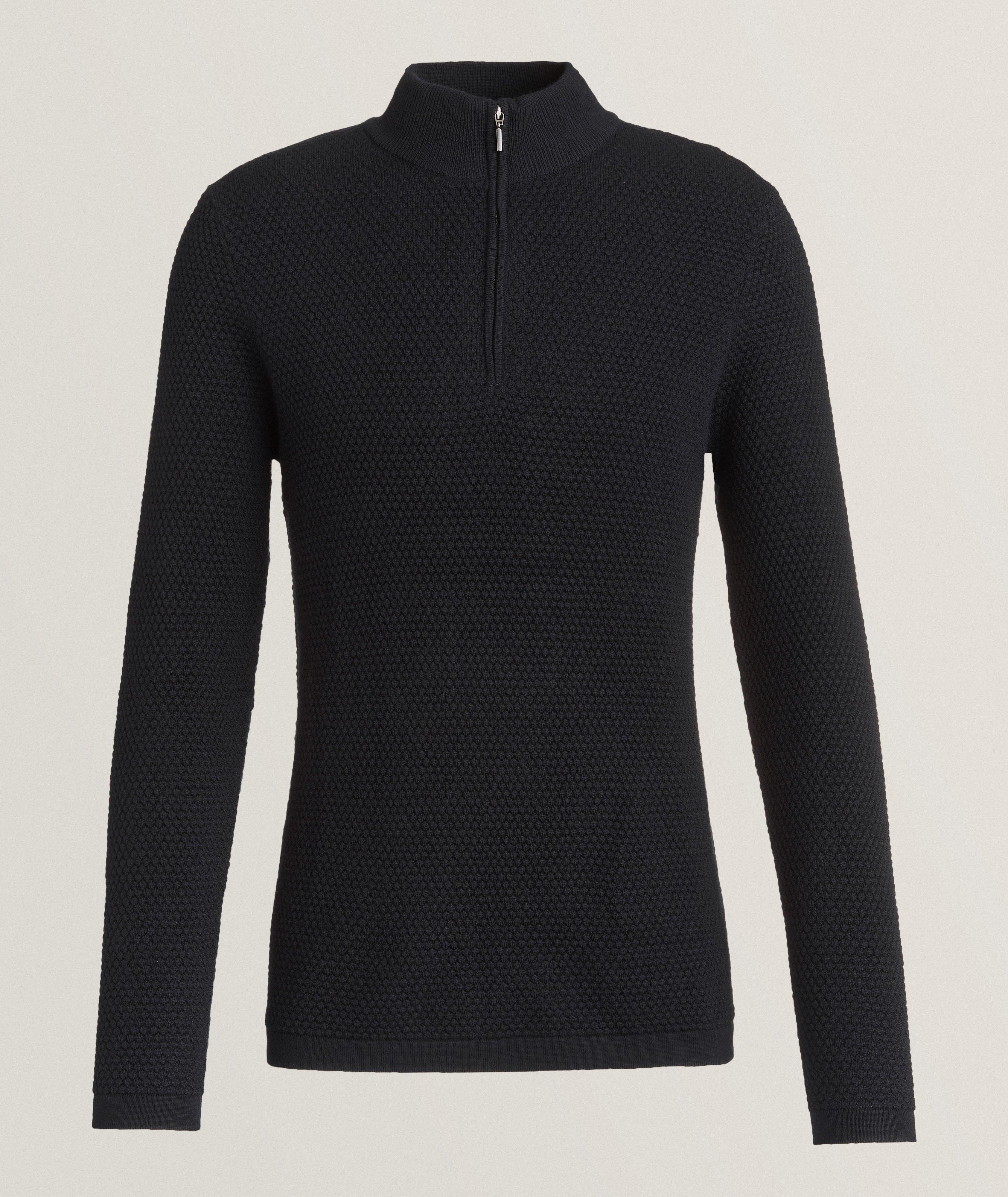 Merino Wool Quarter-Zip Sweater  image 0