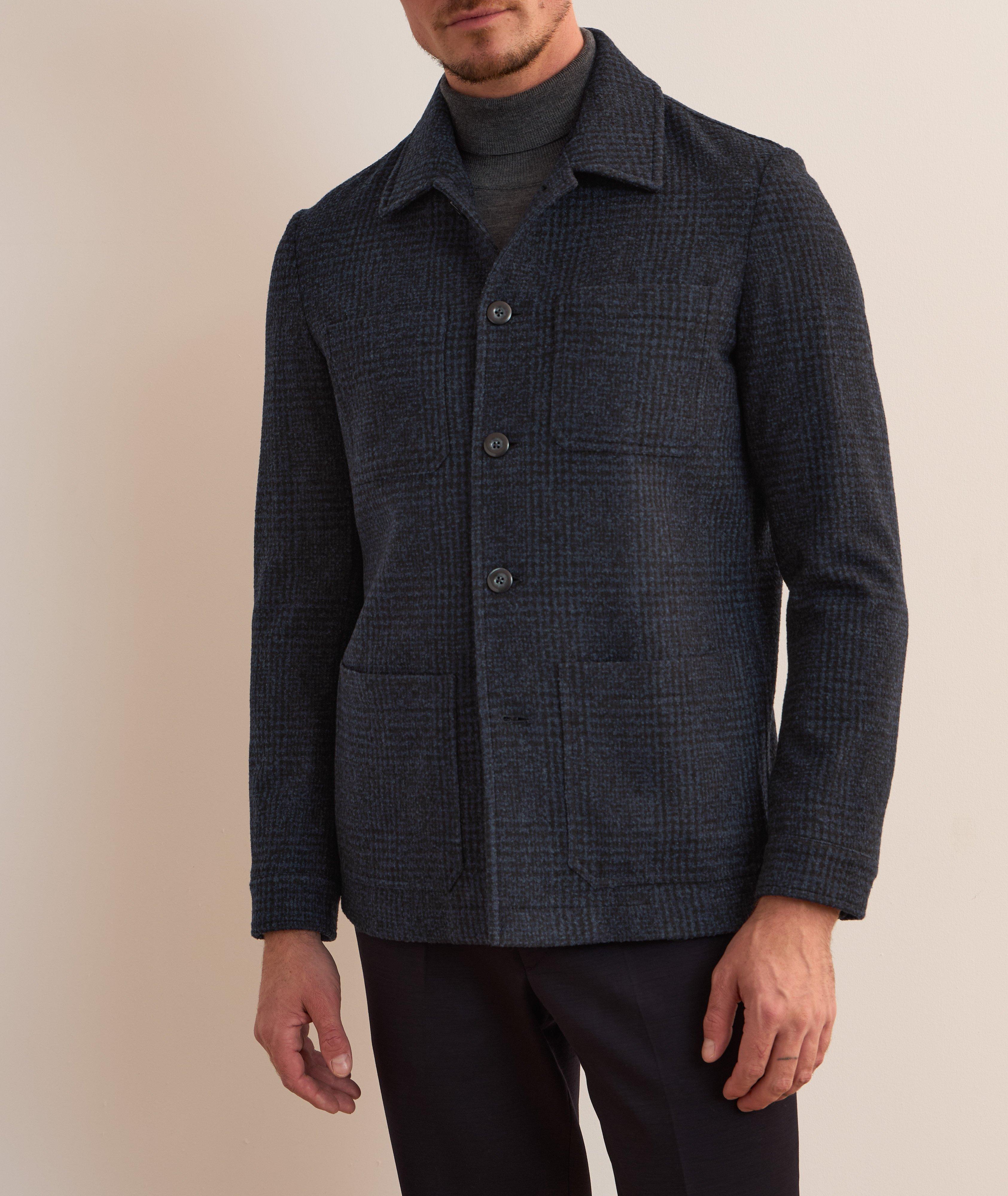 Glen Plaid Shirt Jacket image 1