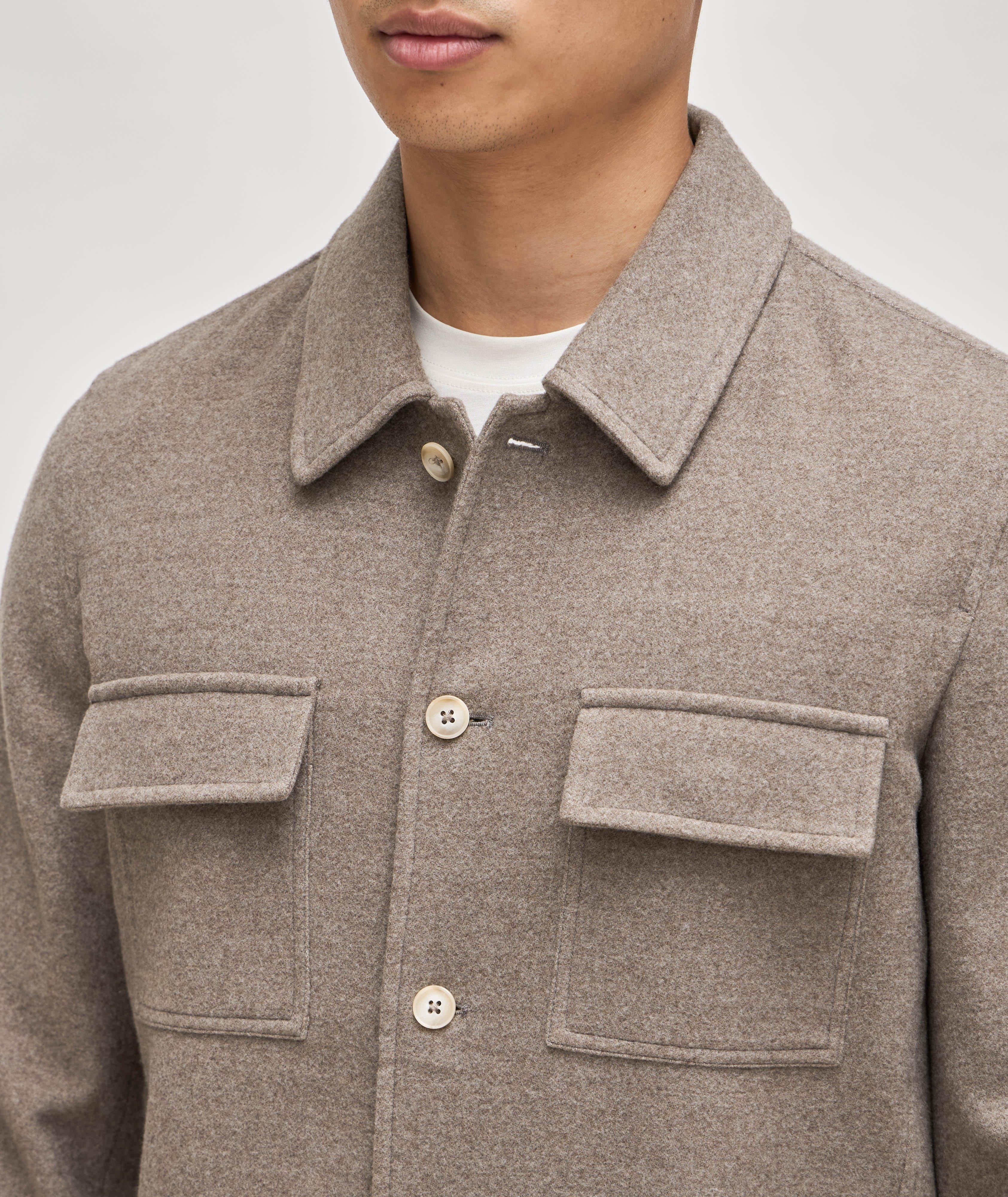 Virgin Wool Shirt Jacket image 3