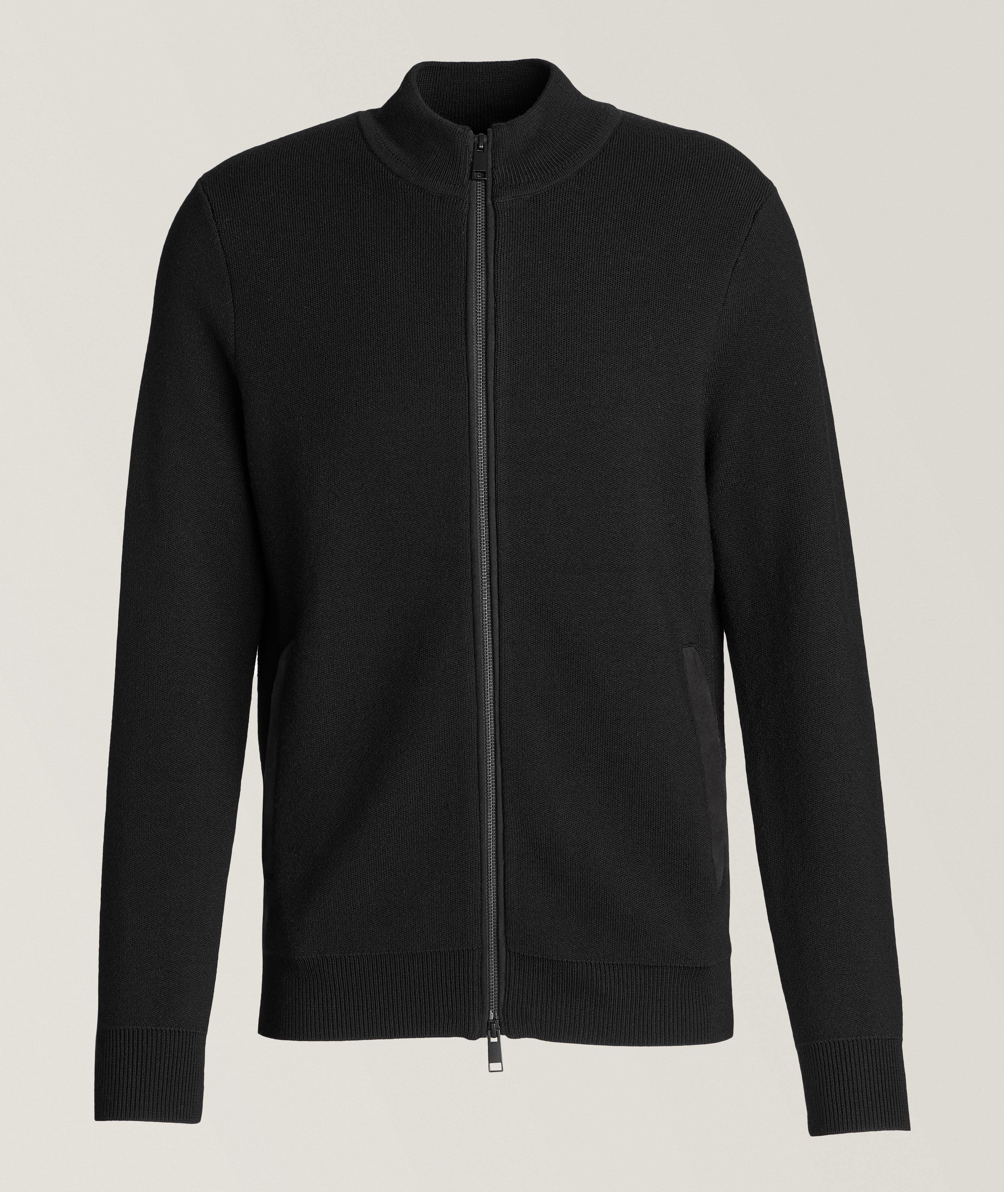 Extrafine Merino Wool Zip-Up Sweater image 0