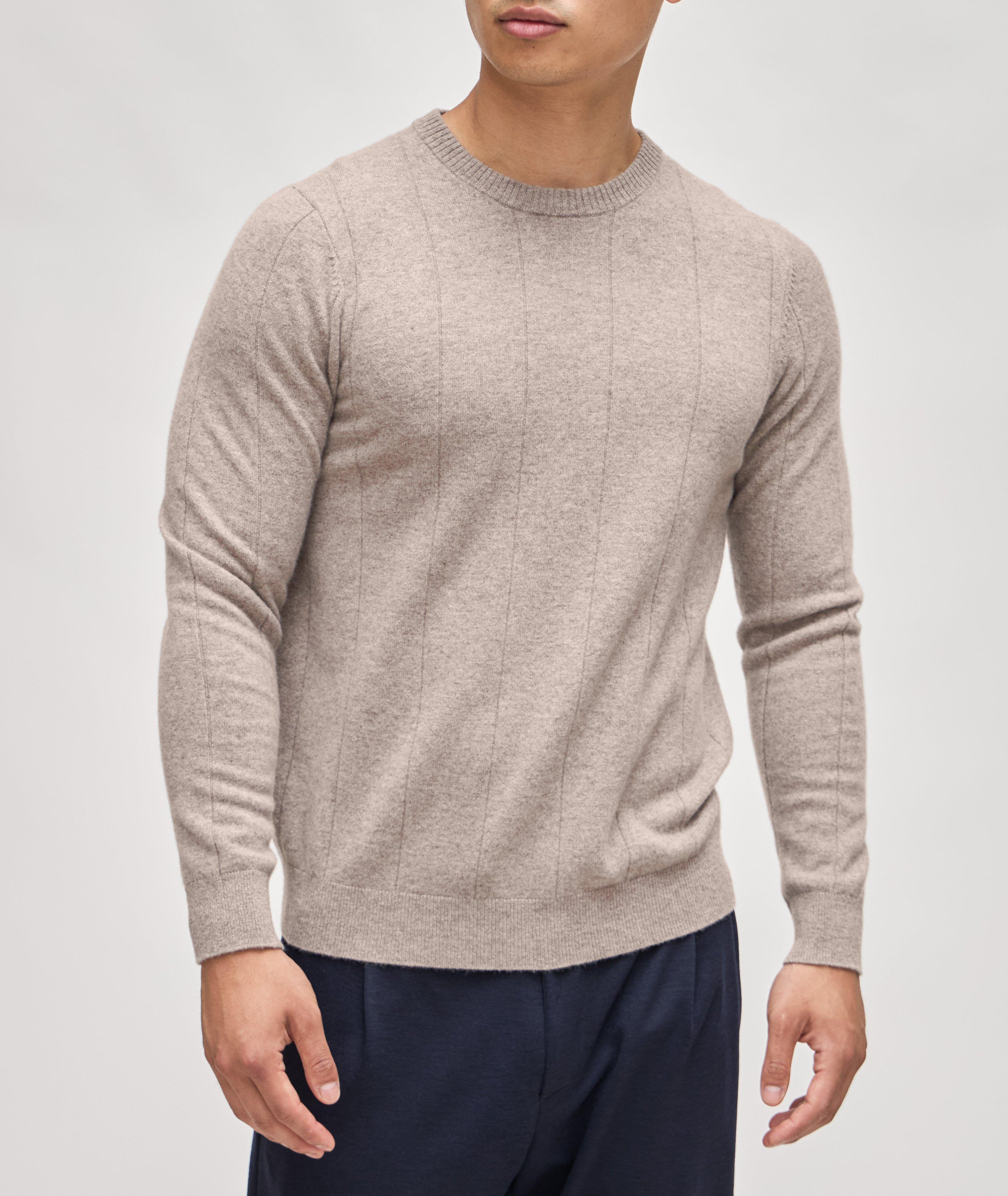 Wool-Cashmere Blend Drop Needle Sweater image 1