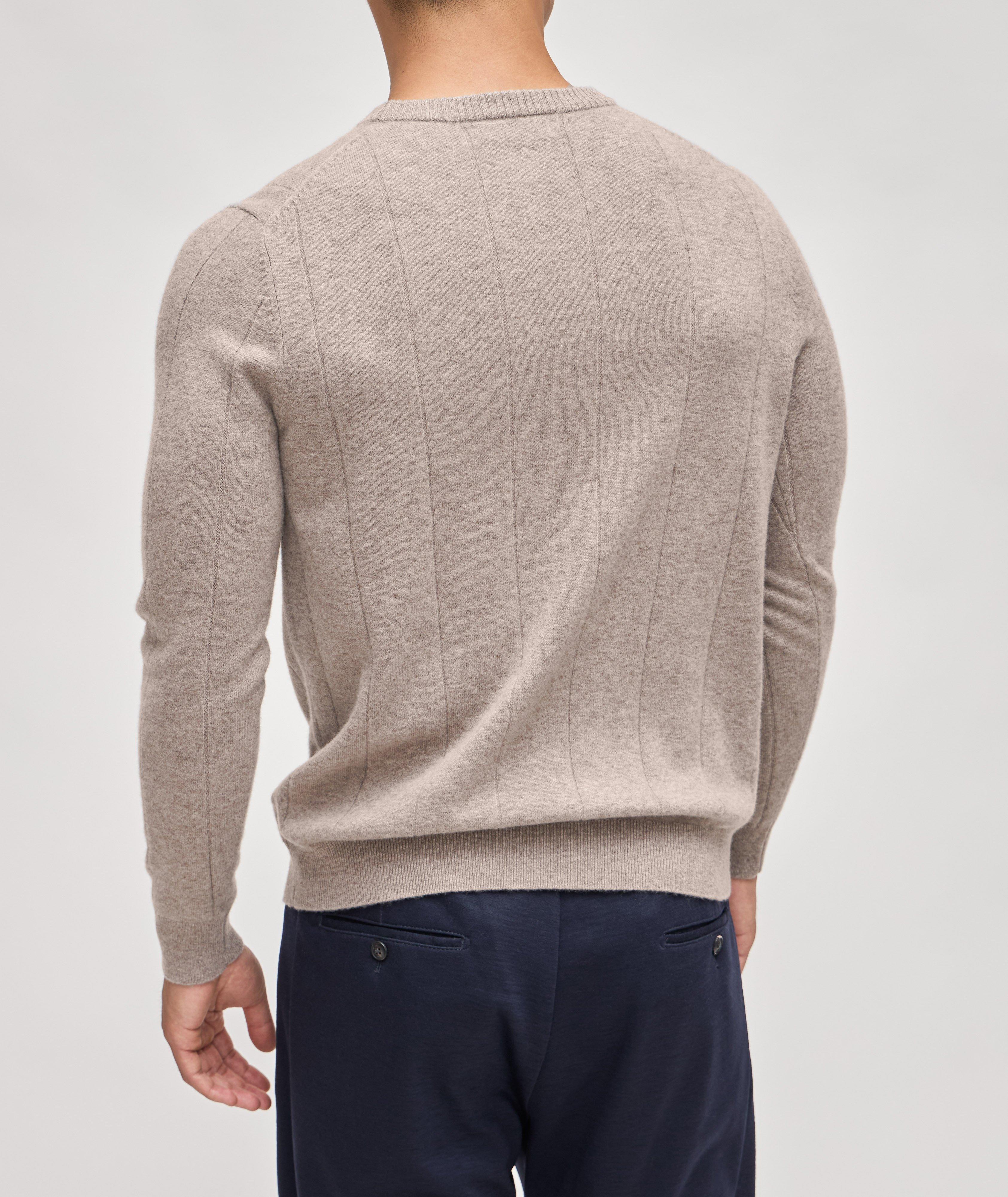 Wool-Cashmere Blend Drop Needle Sweater image 2