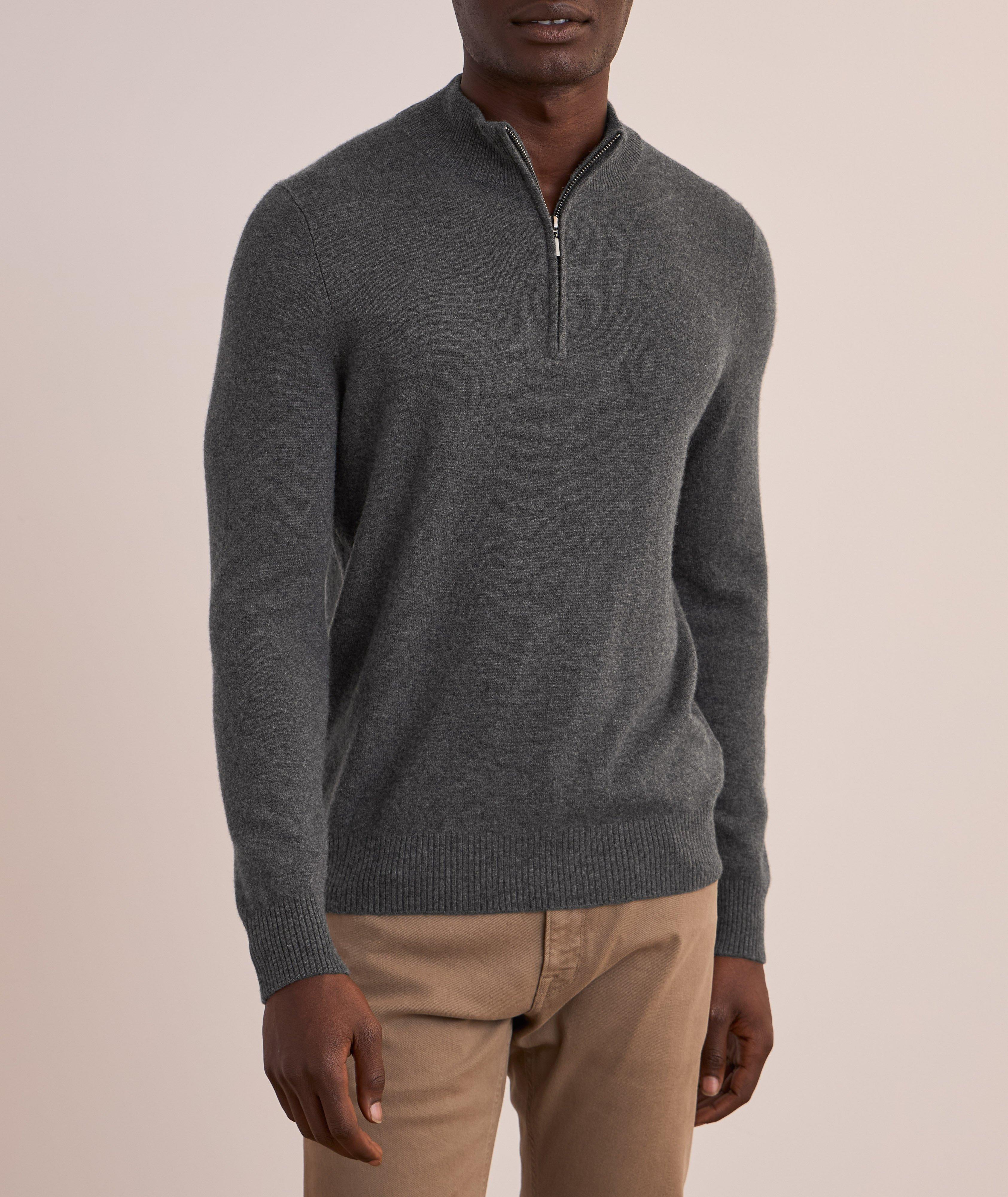 Nano Cashmere Mélange Quarter-Zip Sweater  image 1