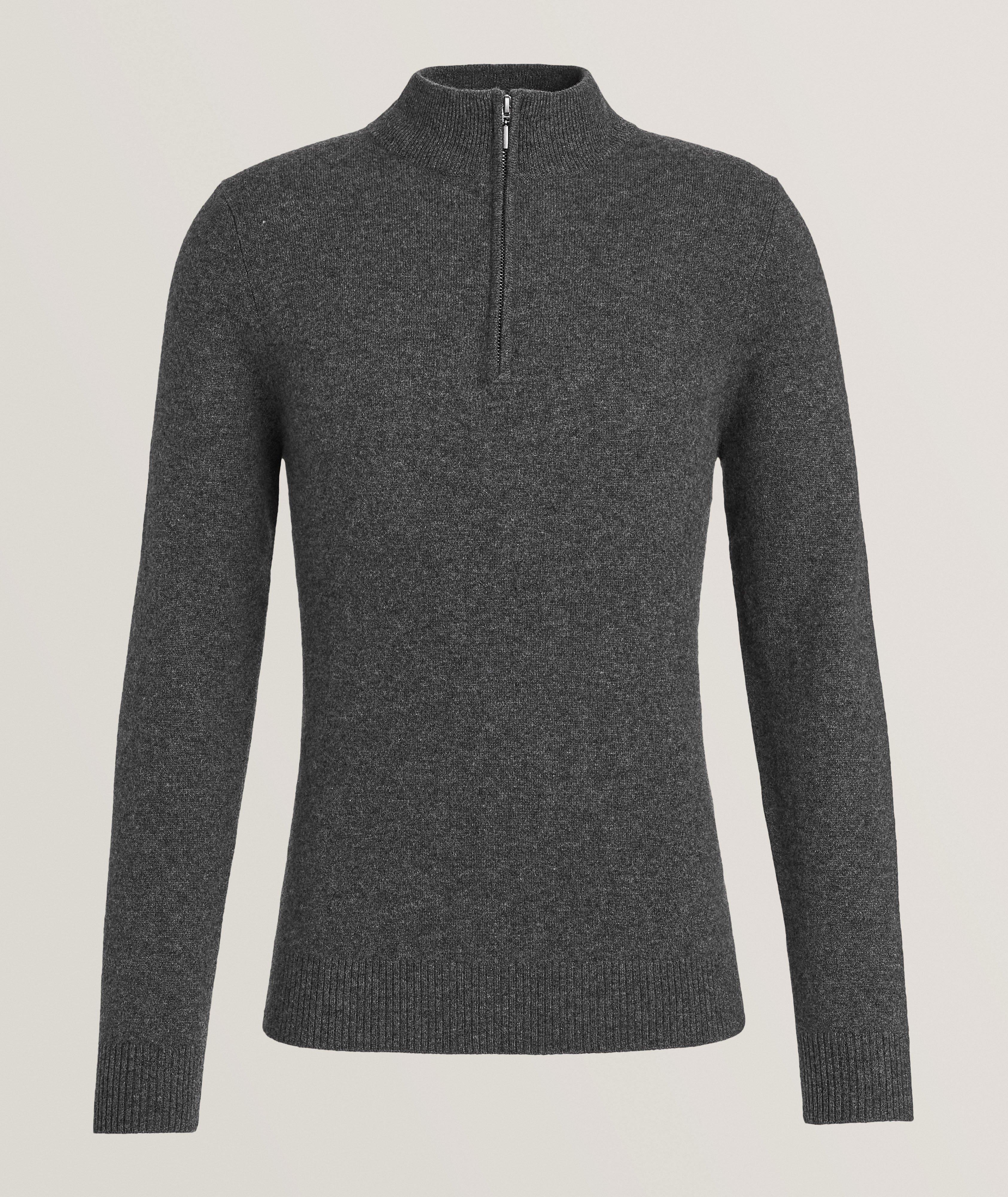 Nano Cashmere Mélange Quarter-Zip Sweater  image 0