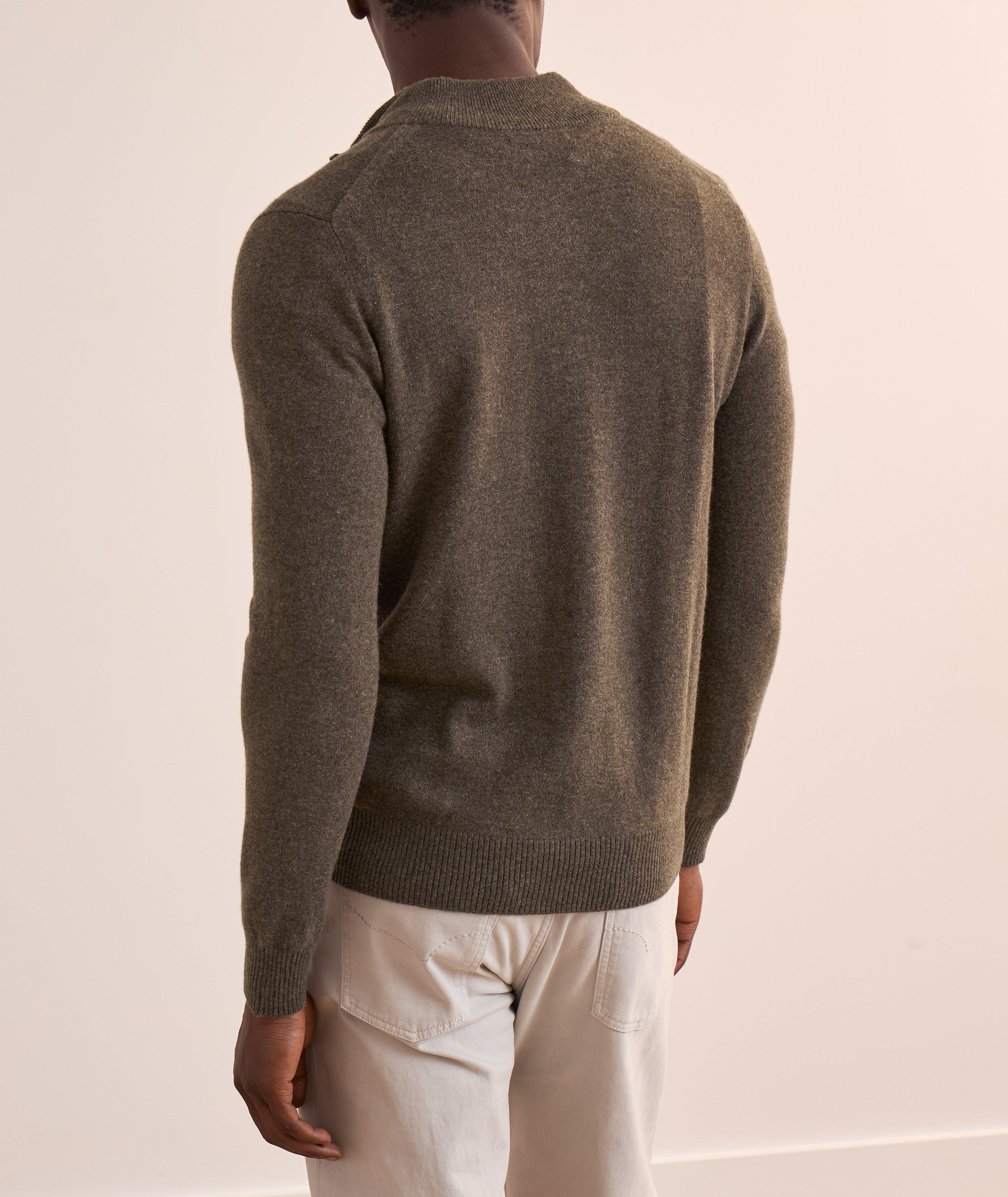 Nano Cashmere Mélange Quarter-Zip Sweater  image 2