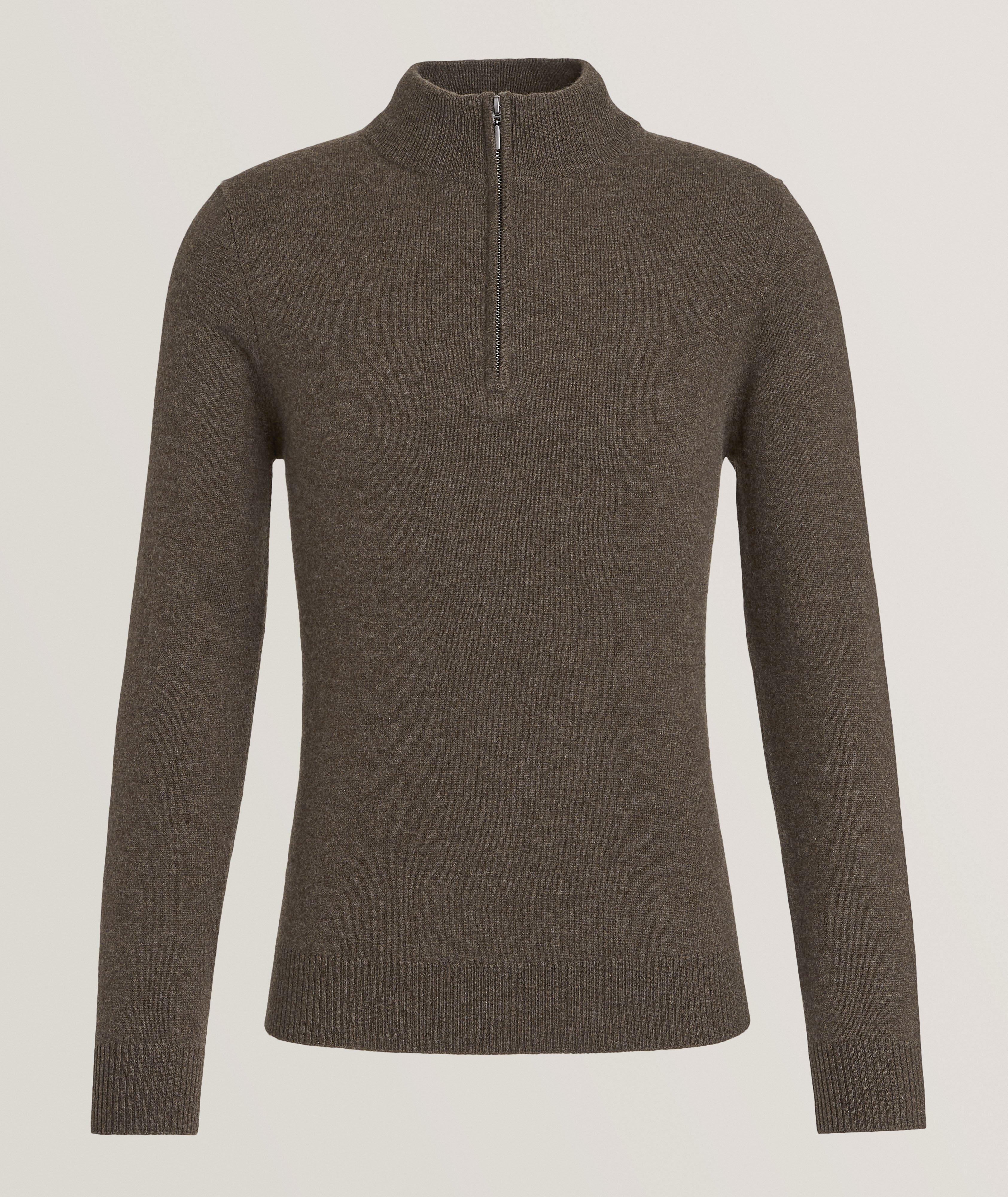 Nano Cashmere Mélange Quarter-Zip Sweater  image 0