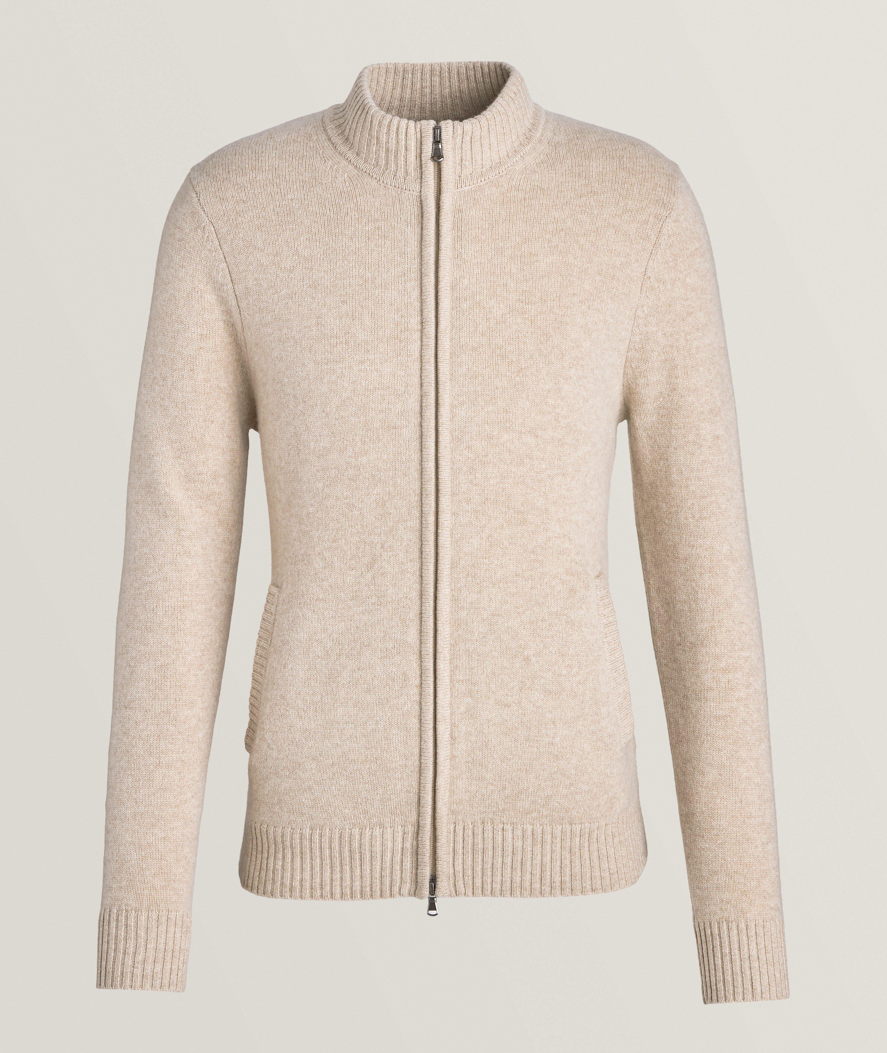 Wool-Cashmere Mock Neck Sweater image 0