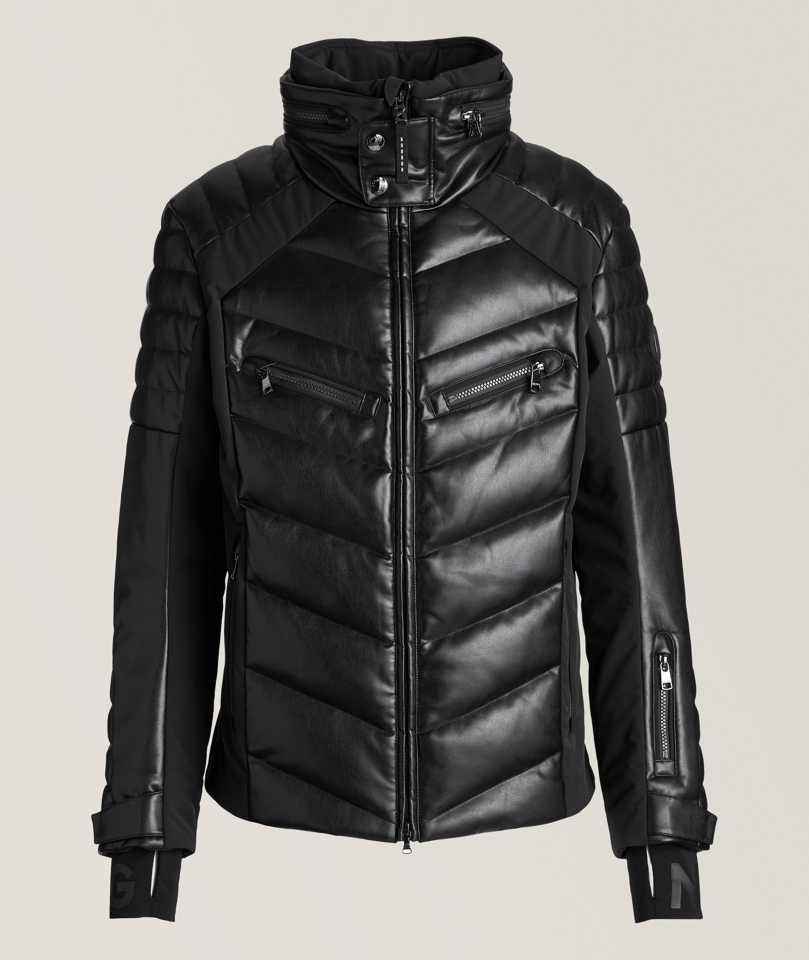 Bogner Calum Down Faux Leather Ski Jacket 