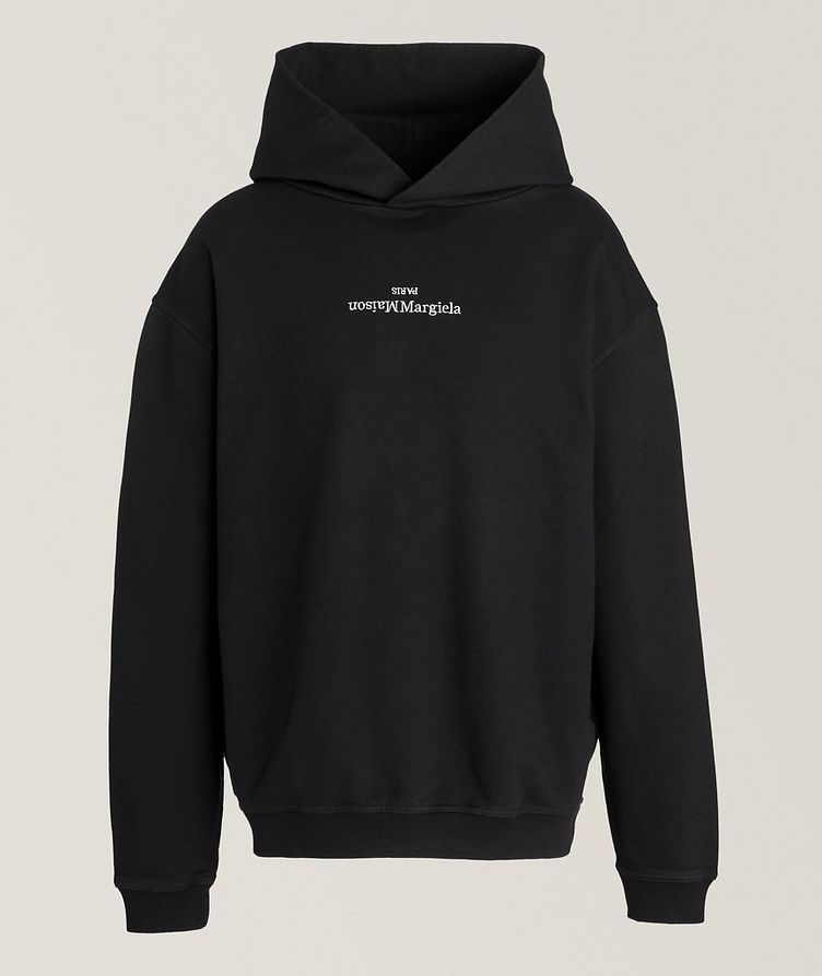 Reverse Logo Cotton Hooded Sweater  image 0