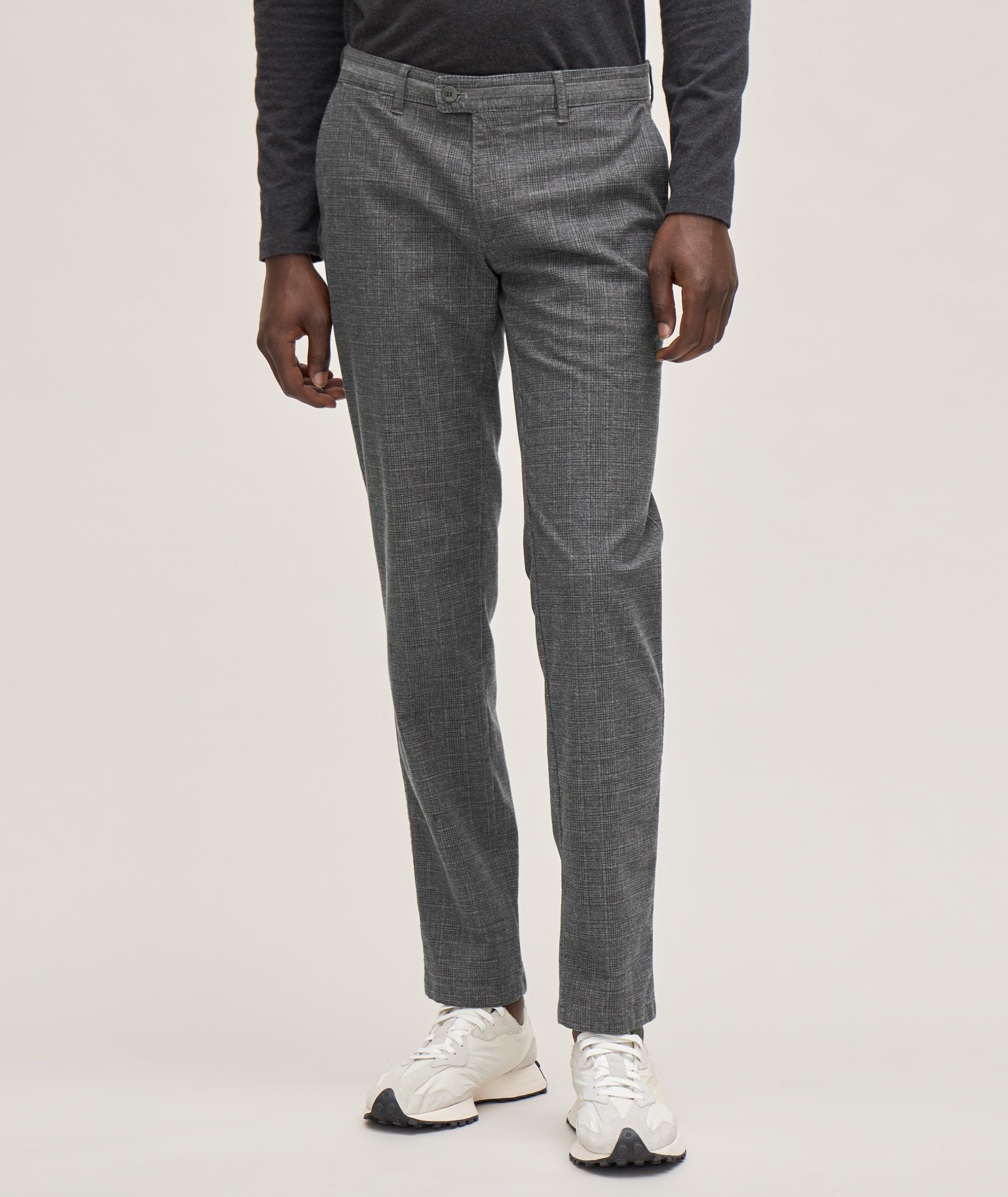 Pantalon Félix en coton extensible à motif quadrillé image 1