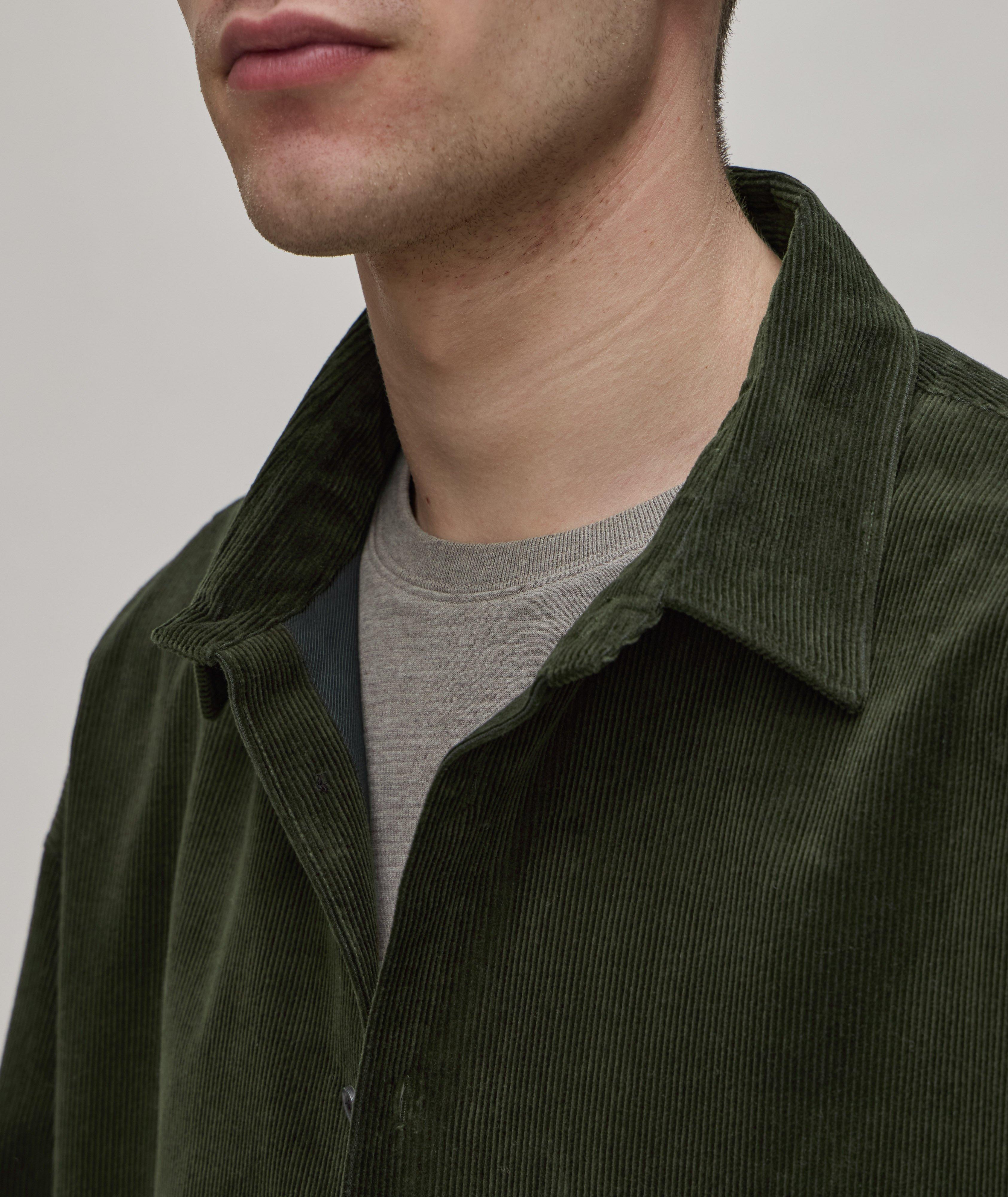 Patch Pocket Corduroy Overshirt image 3