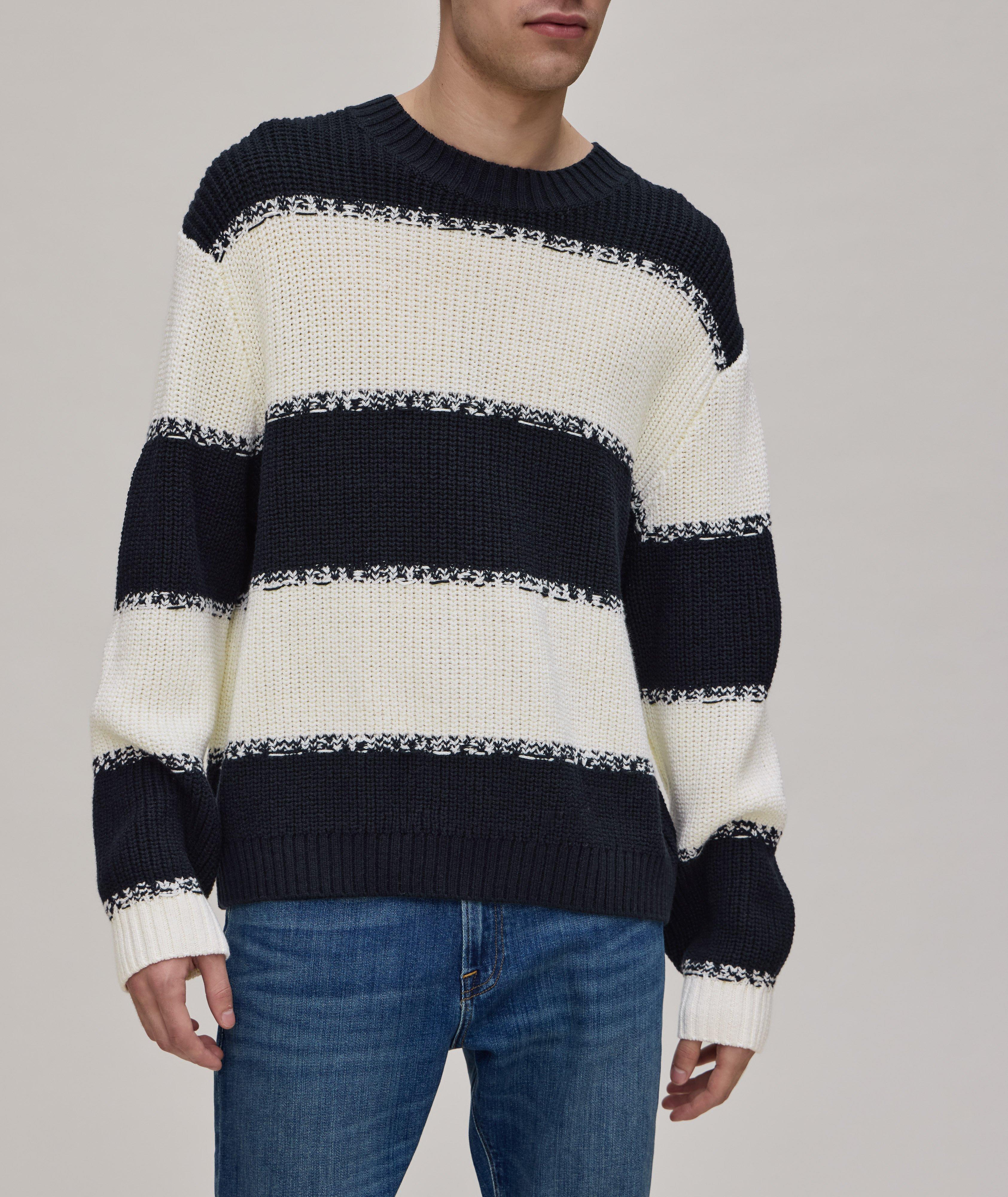Extrafine Merino Wool-Blend Striped Sweater image 1