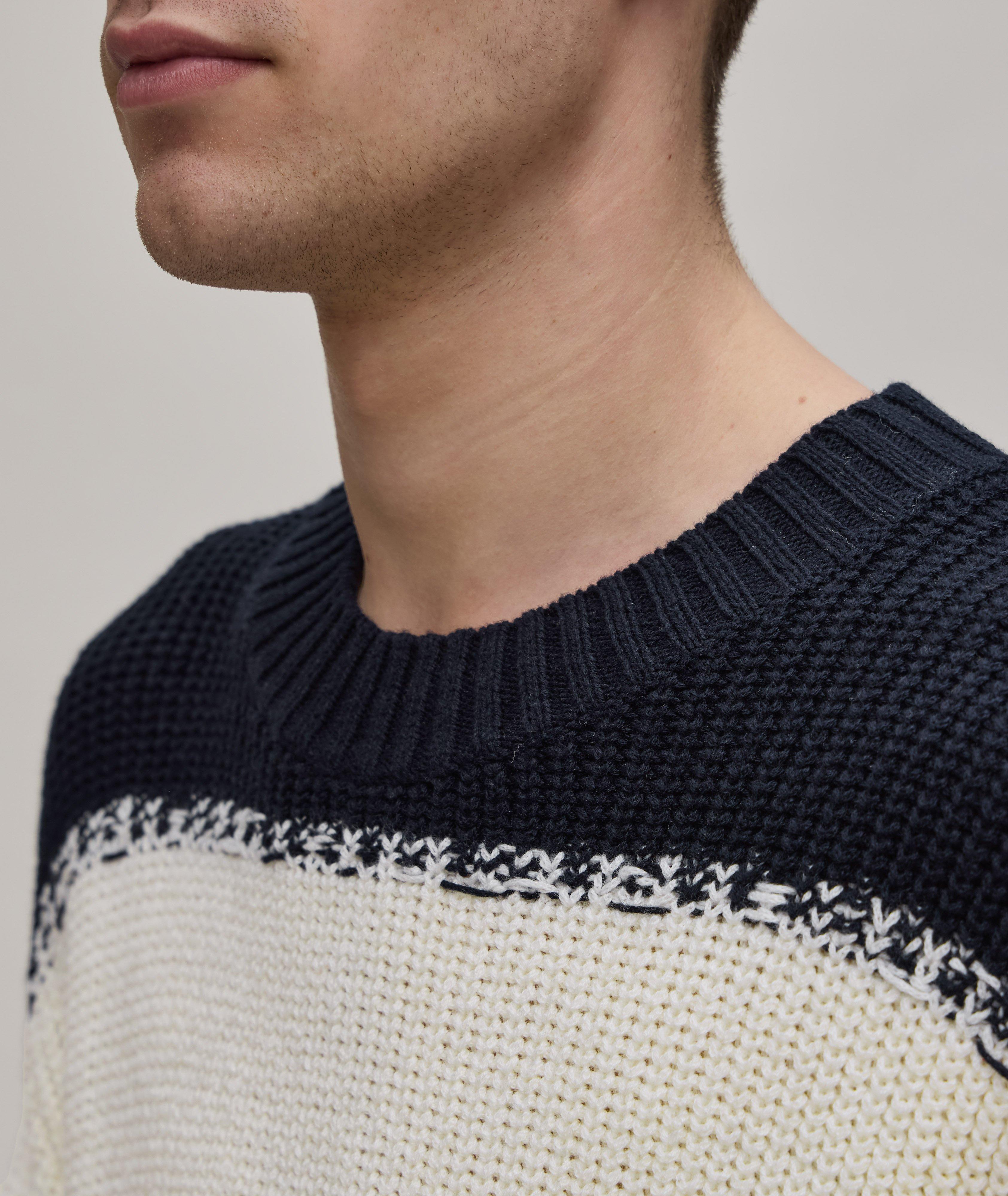 Extrafine Merino Wool-Blend Striped Sweater image 3