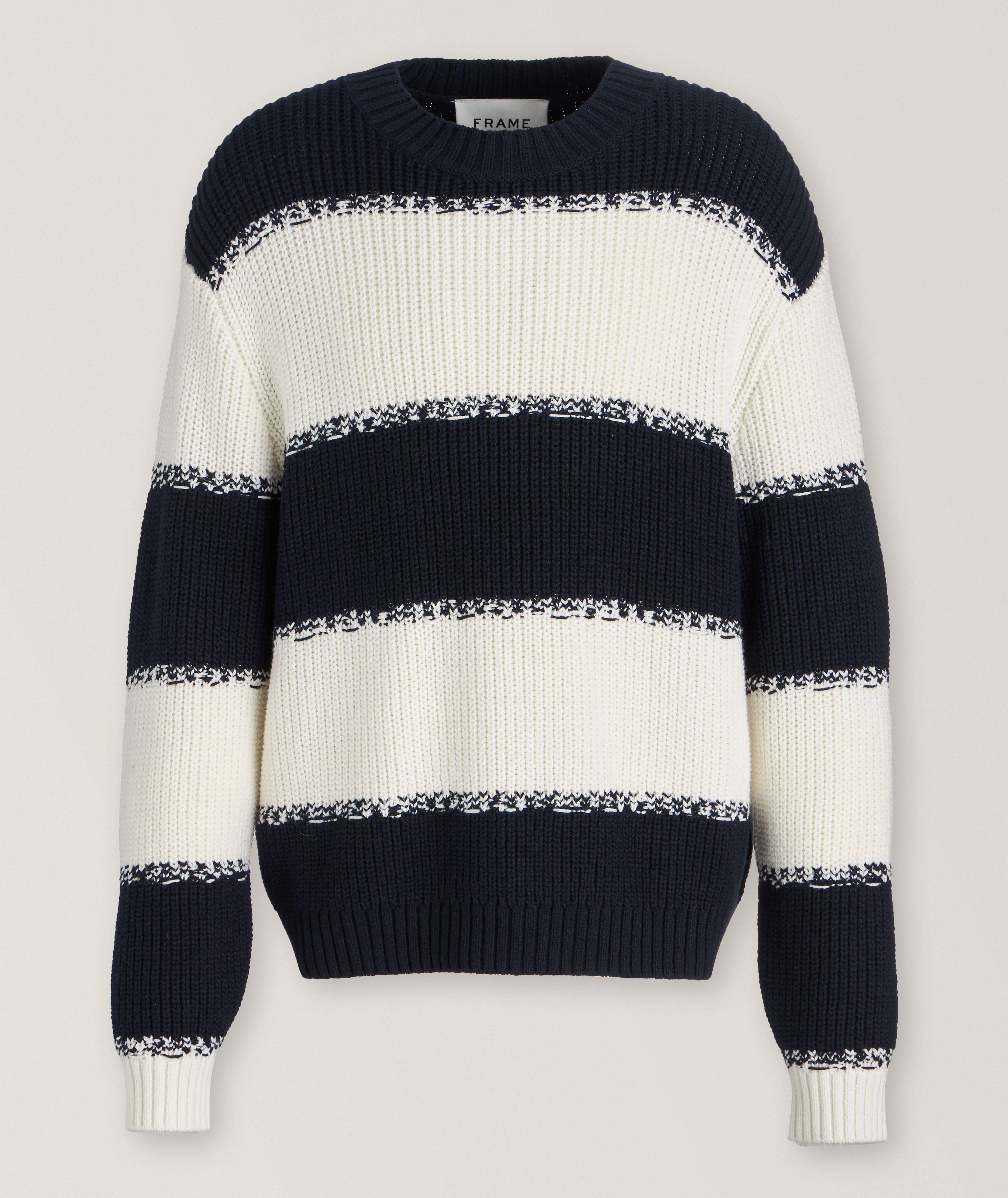 Extrafine Merino Wool-Blend Striped Sweater image 0