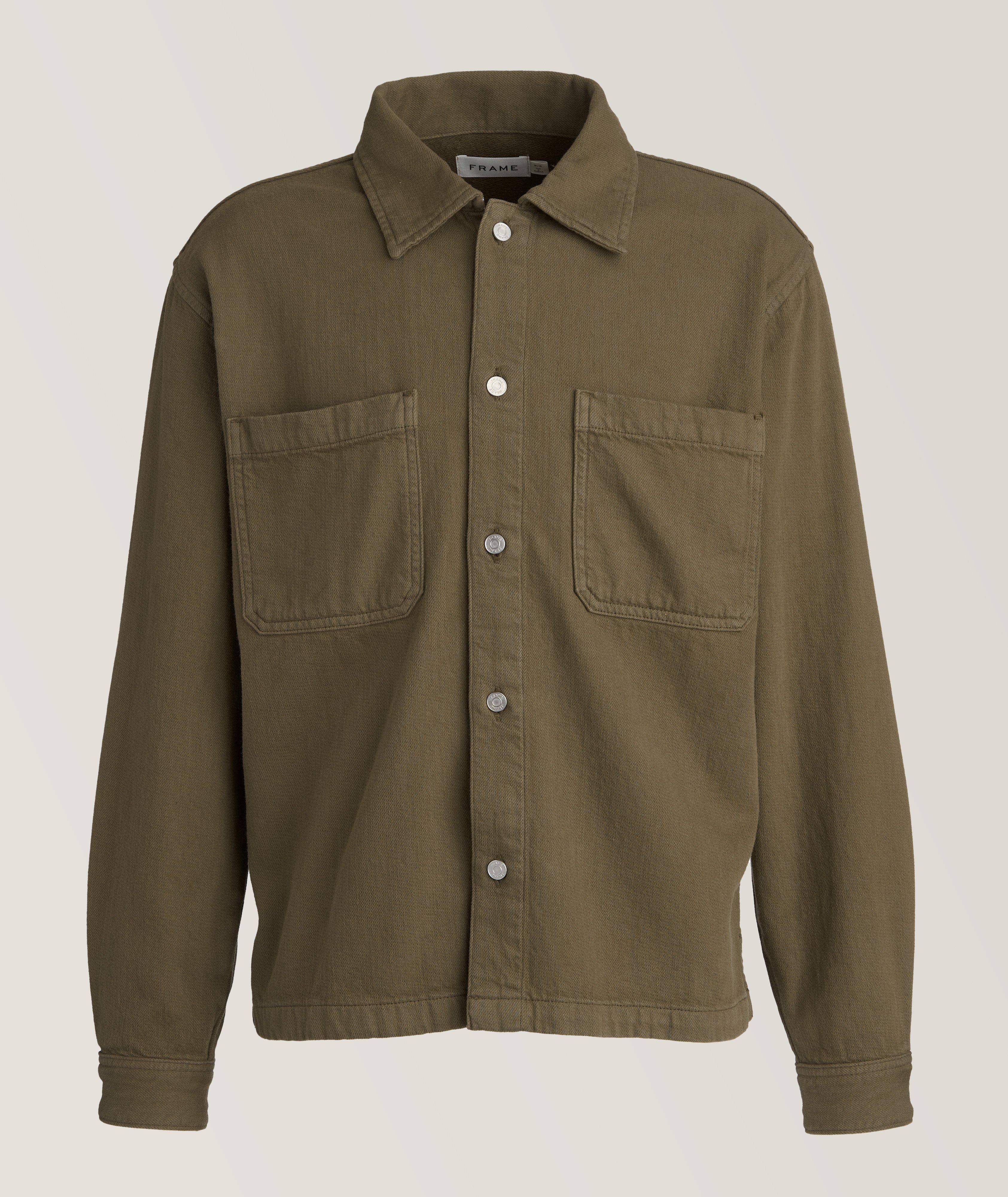 Textured Terry Cotton Overshirt image 0
