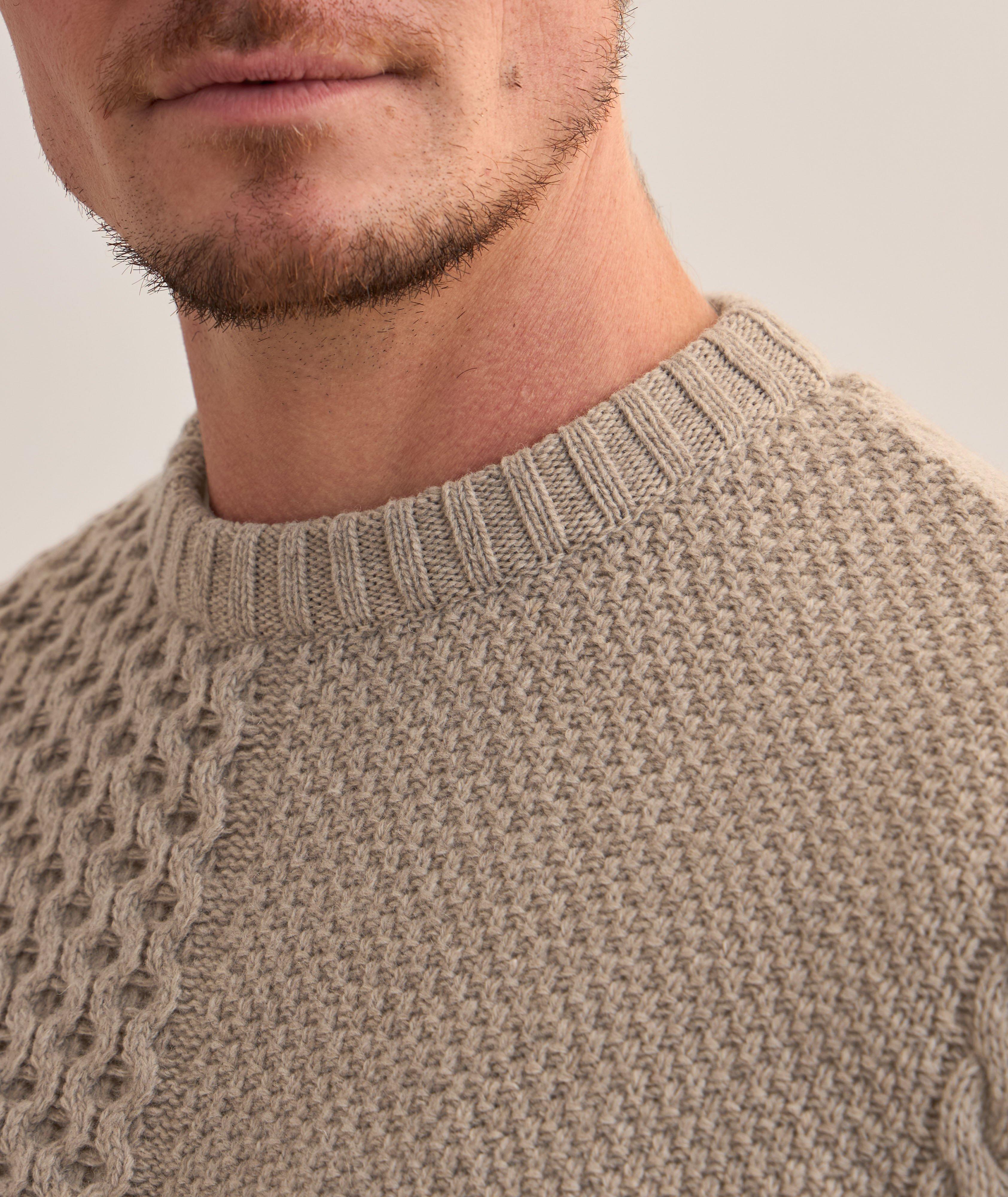 Pull en tricot torsadé de lainage image 3