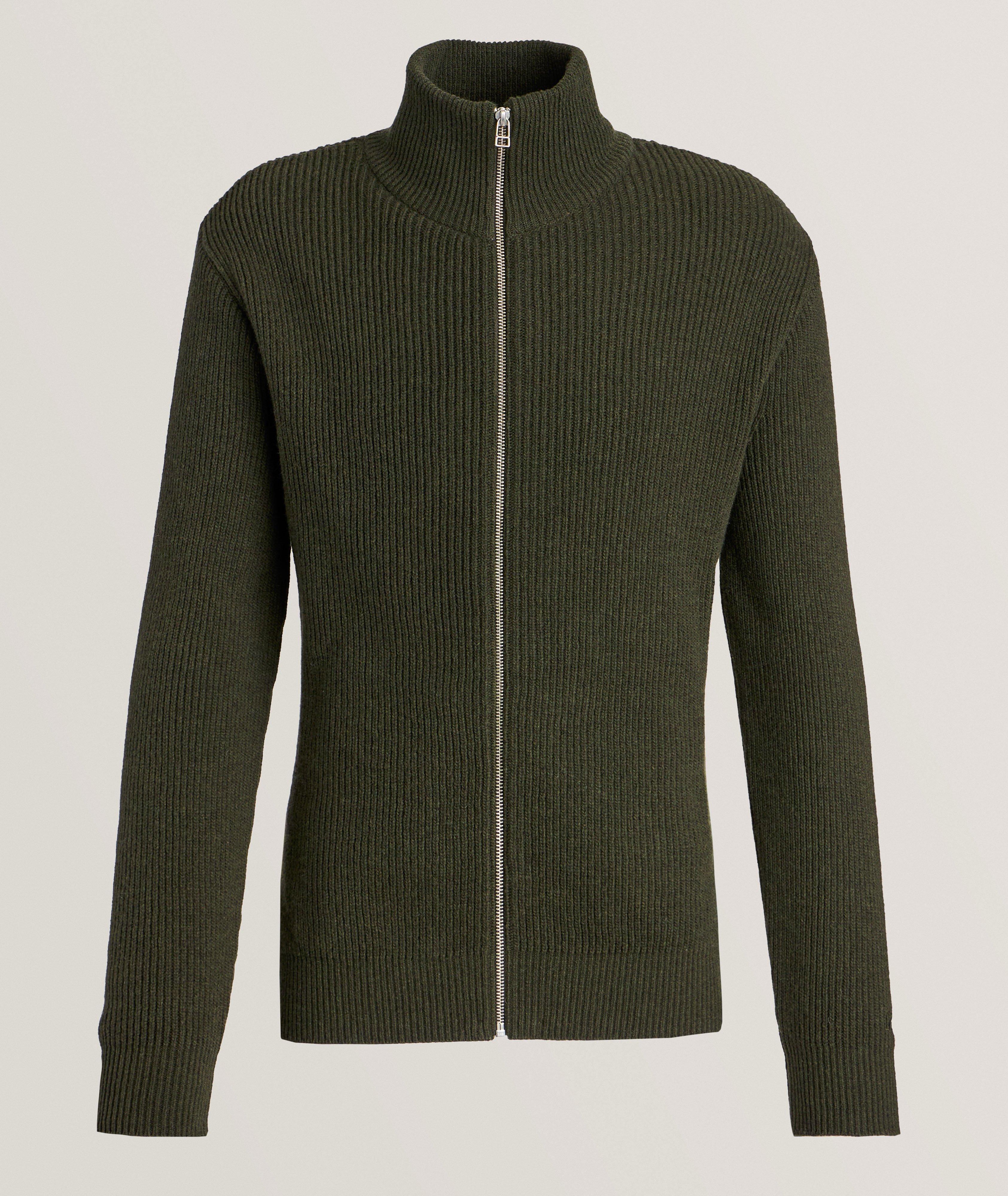 Wool-Blend Ribbed Knit Sweater  image 0