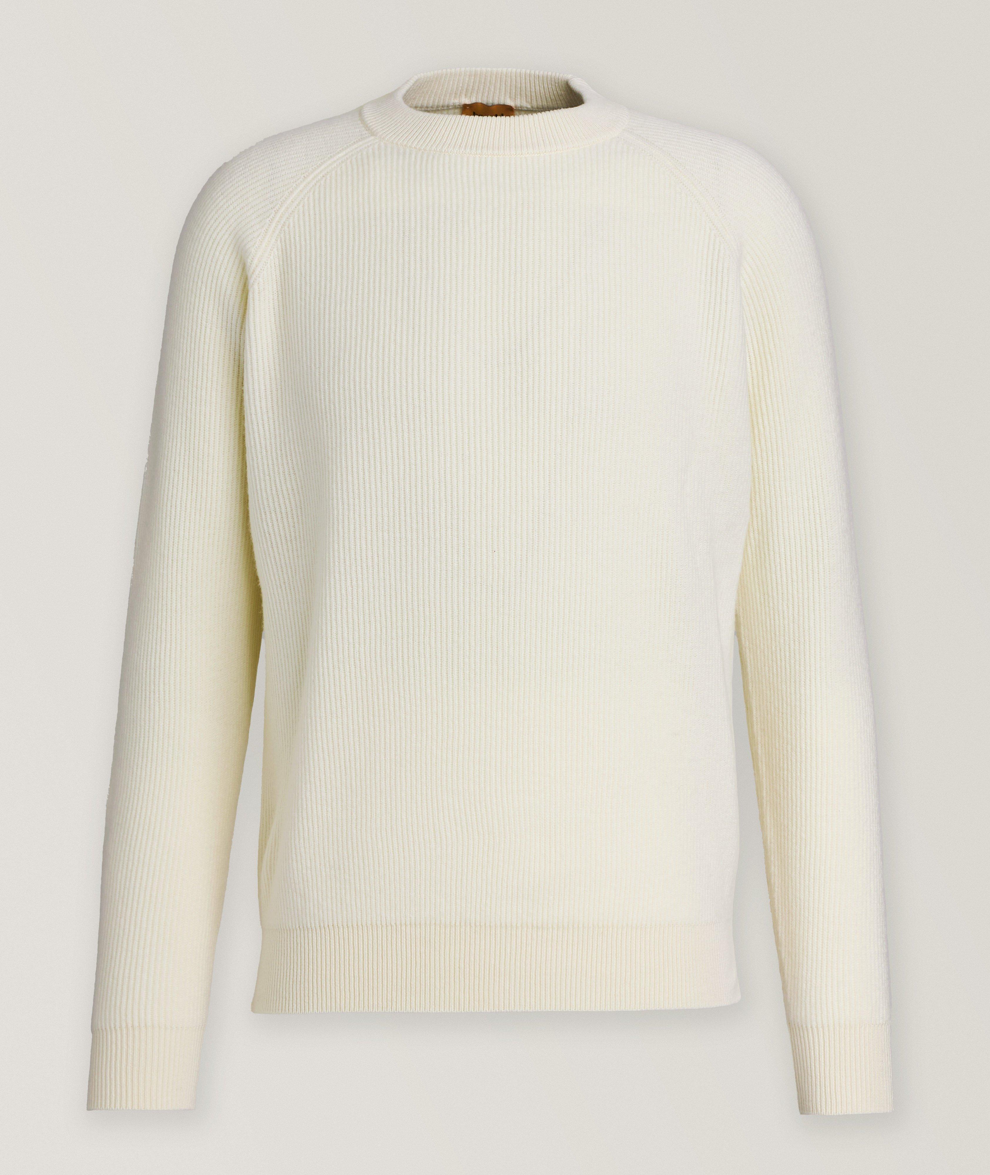 Ribbed Merino Wool-Blend Crewneck Sweater image 0