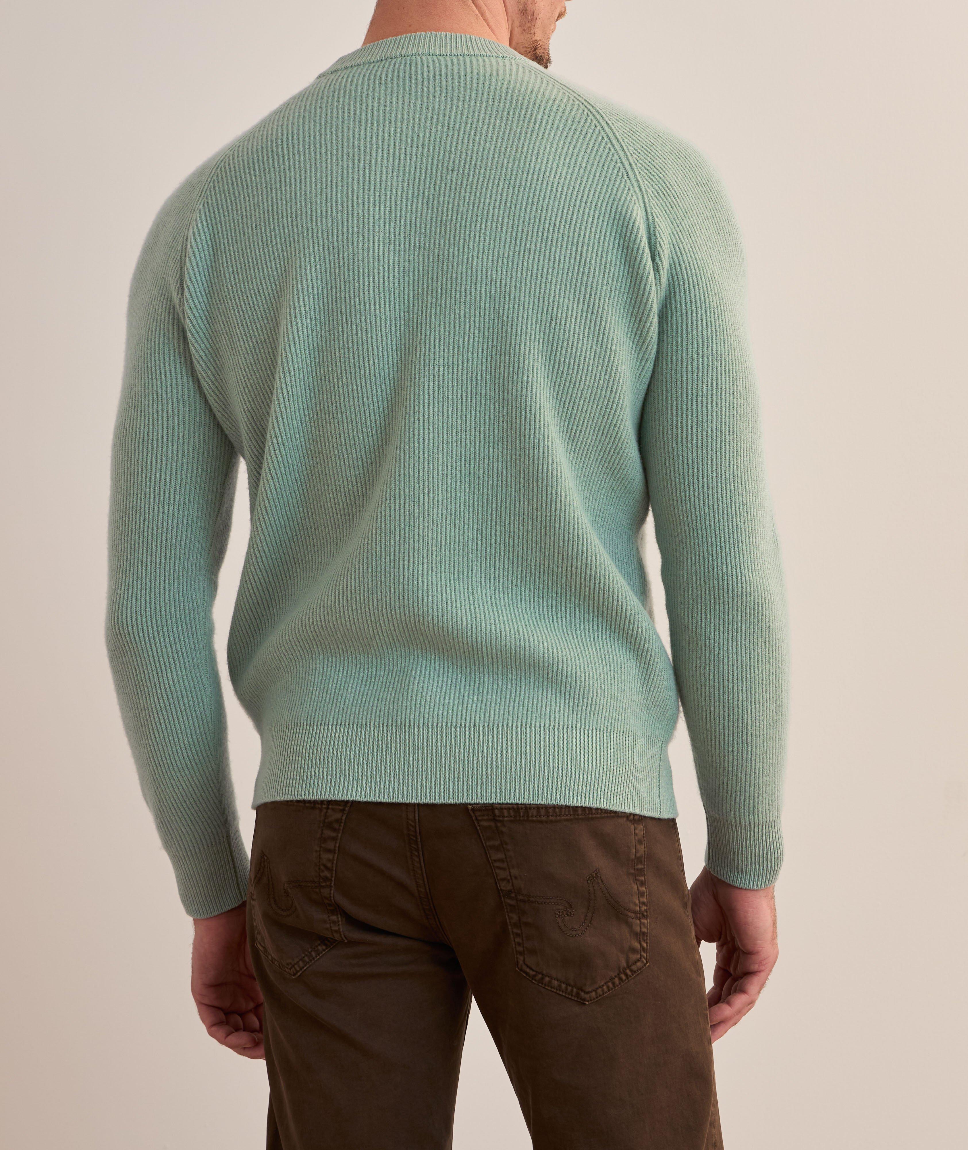 Ribbed Merino Wool-Blend Crewneck Sweater image 2