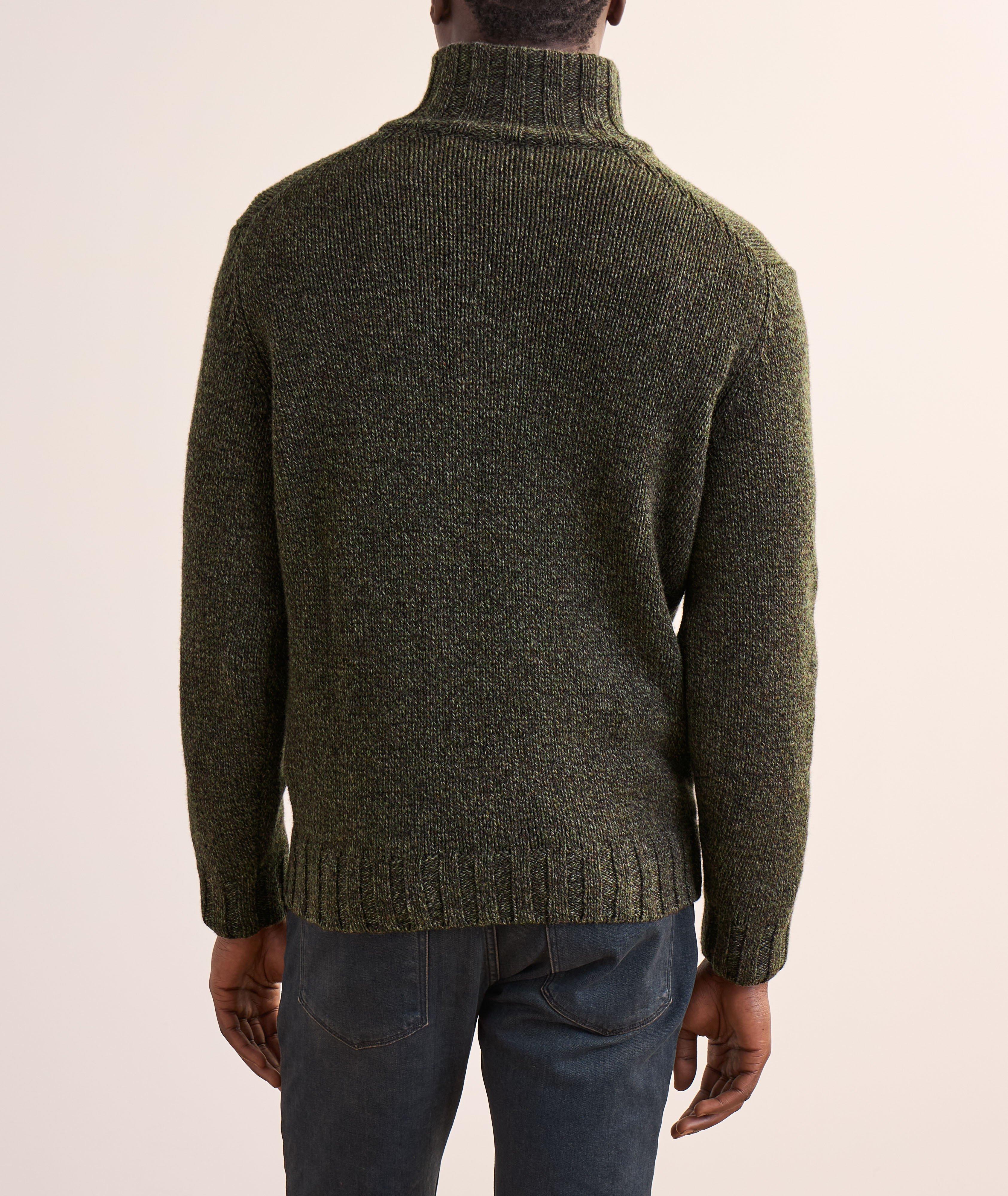 Merino Wool Mock Neck Cardigan  image 2