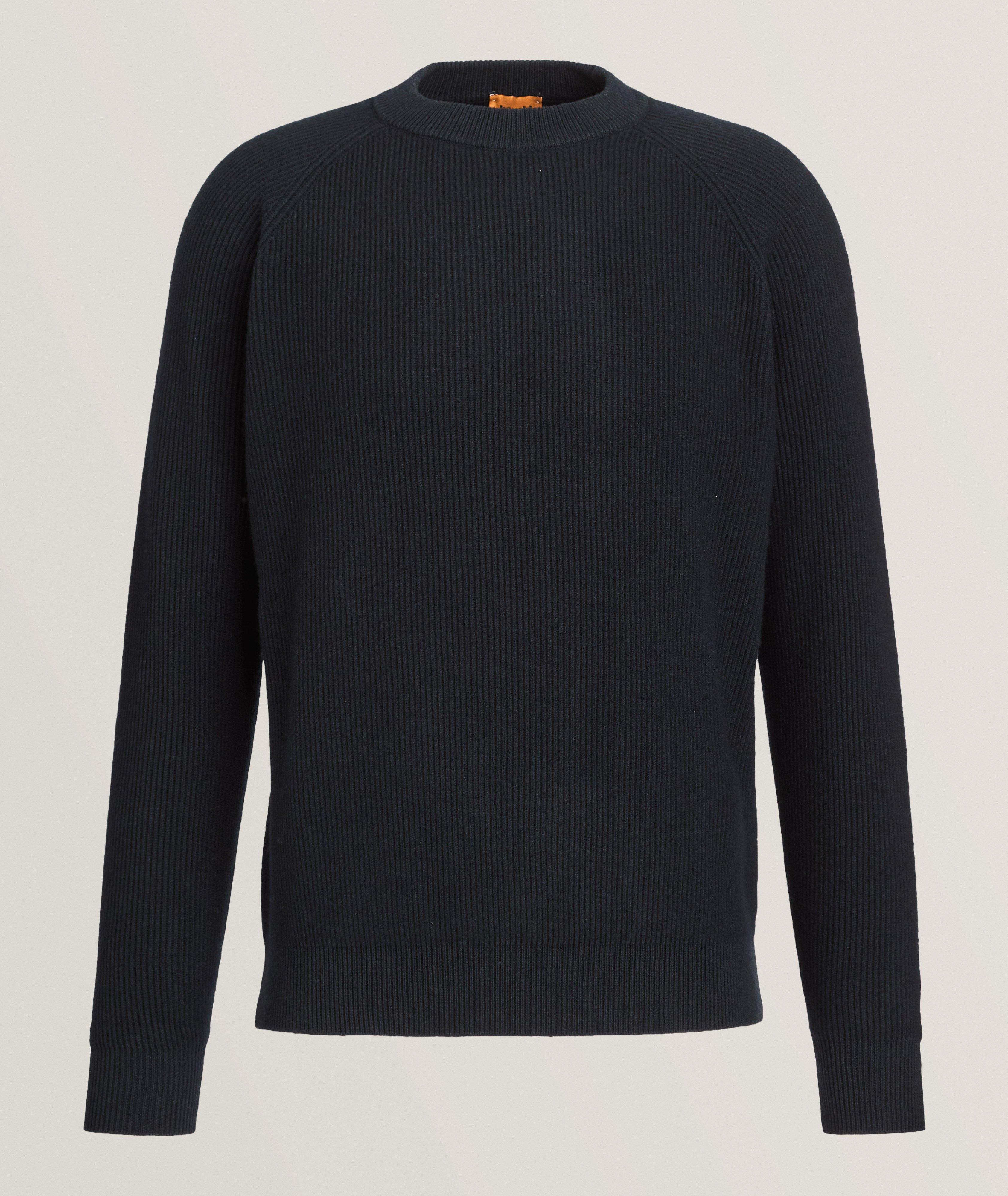 Ribbed Merino Wool-Blend Crewneck Sweater image 0