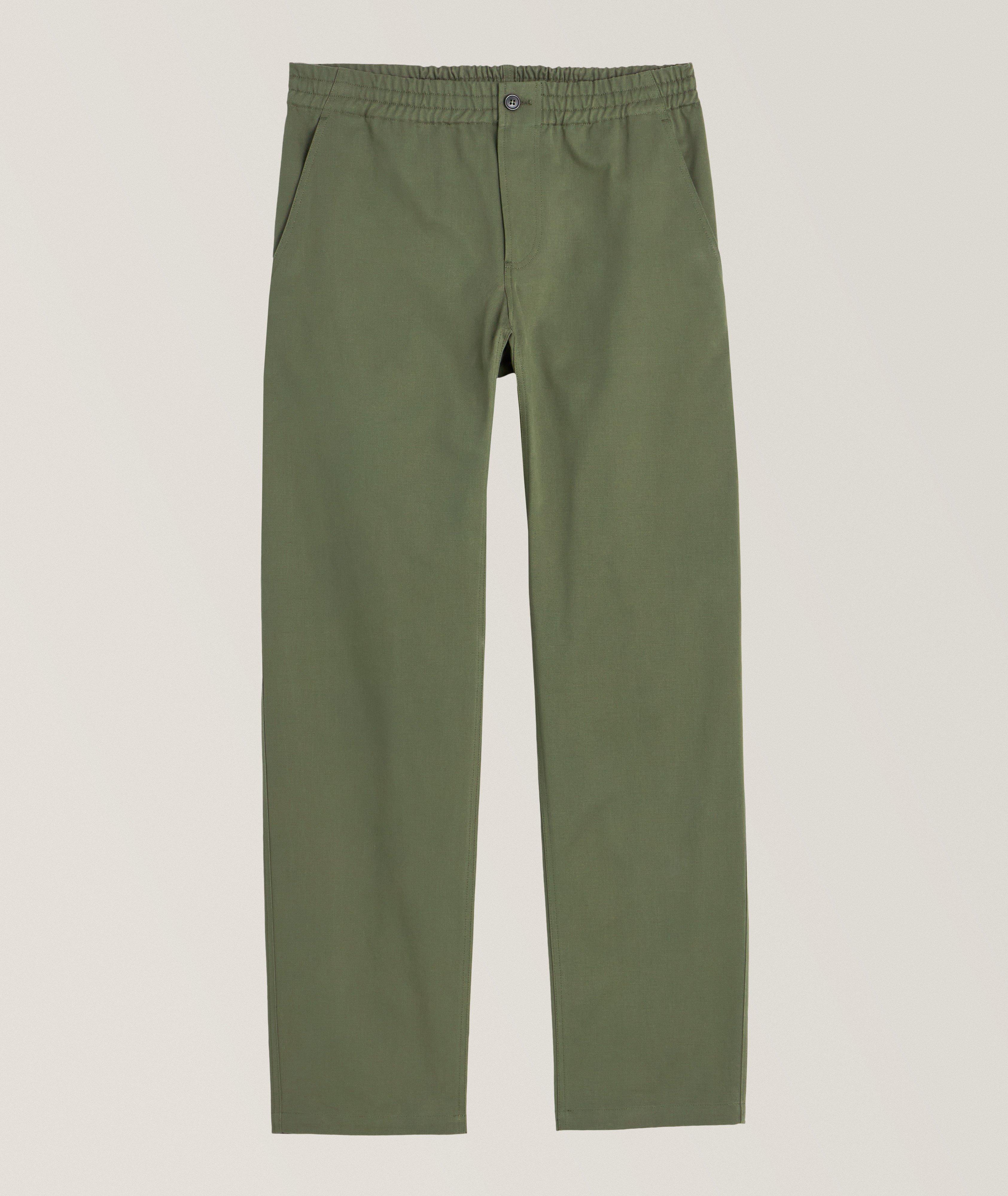 A.P.C. Pantalon en coton à taille élastiquée