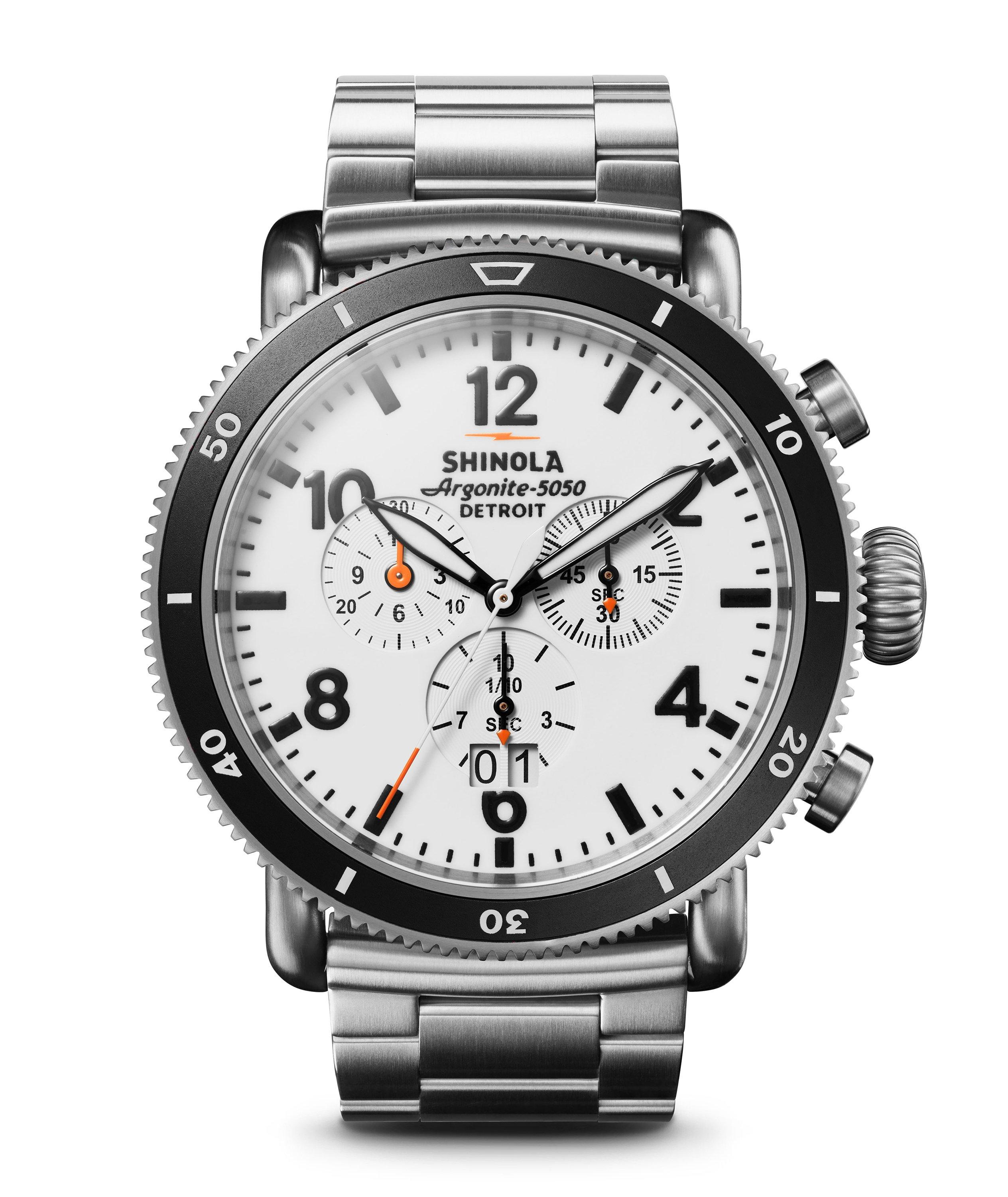 Montre-chronographe Runwell avec bracelet à maillons image 0