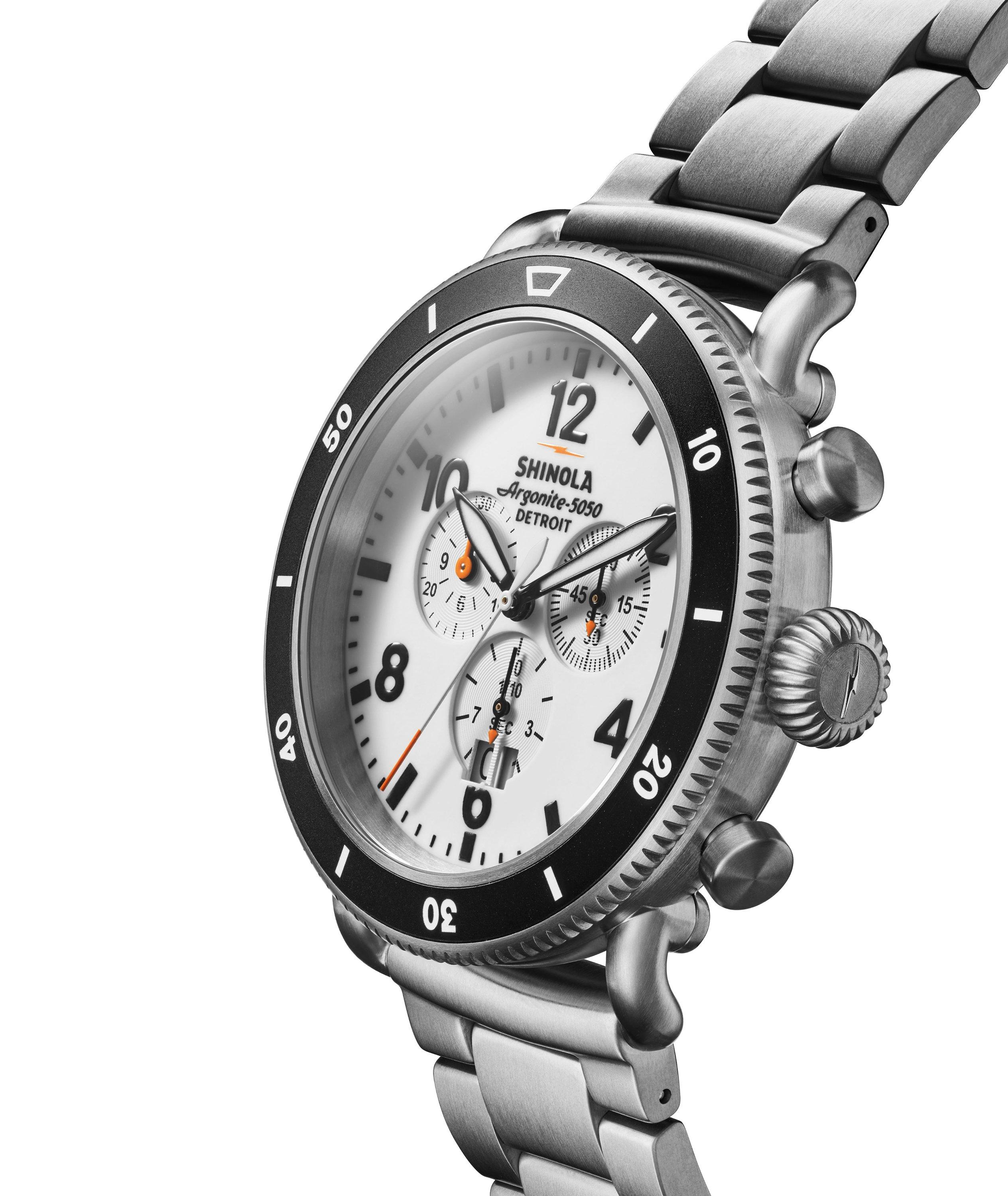 Montre-chronographe Runwell avec bracelet à maillons image 1