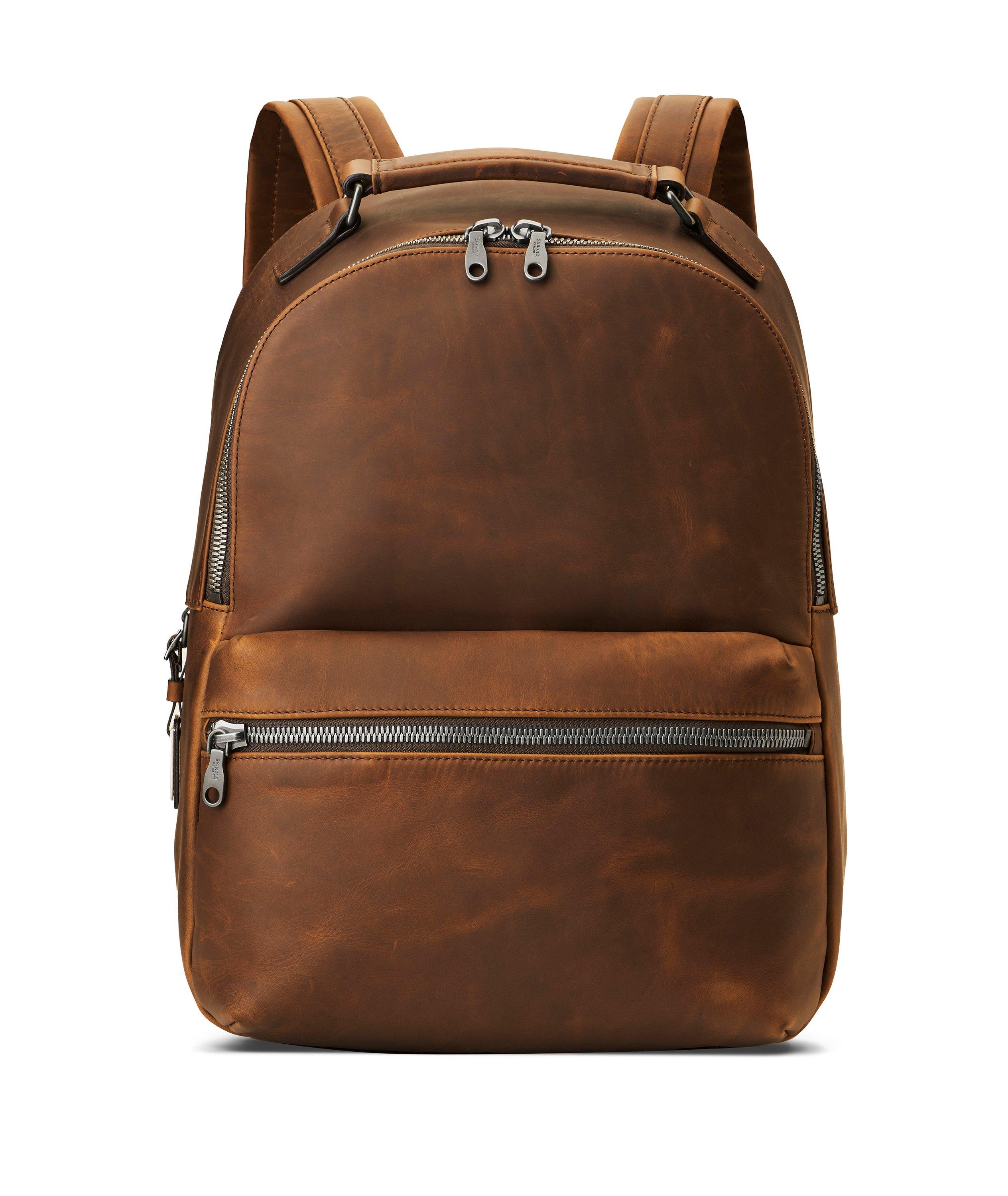 The Runwell Navigator Leather Backpack 