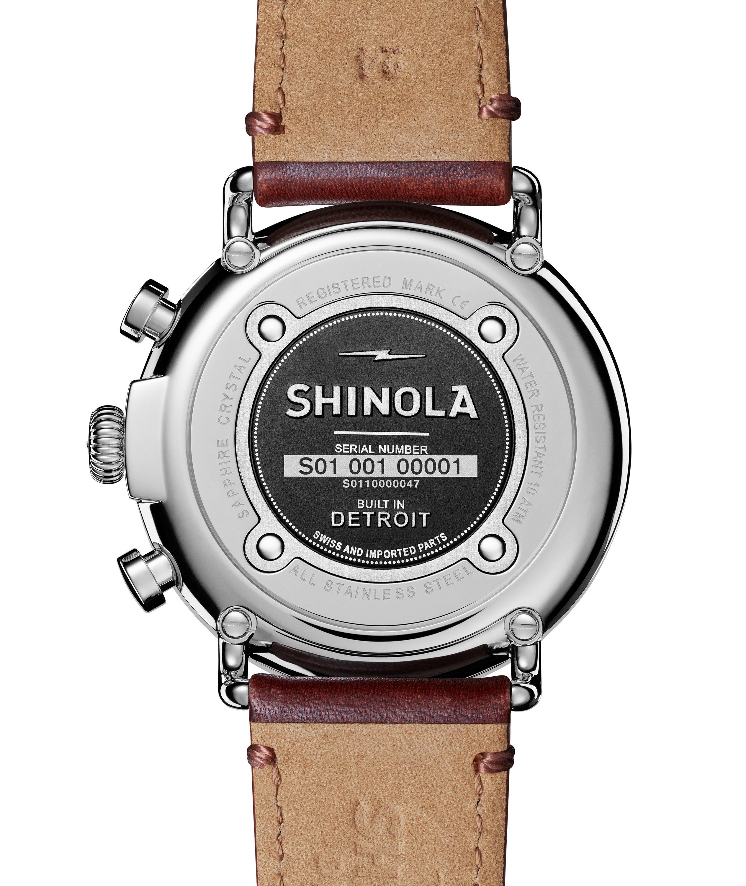 Montre-chronographe Runwell avec bracelet en cuir image 3