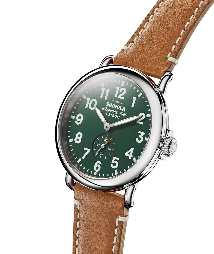The Runwell Leather Strap Watch  image 1