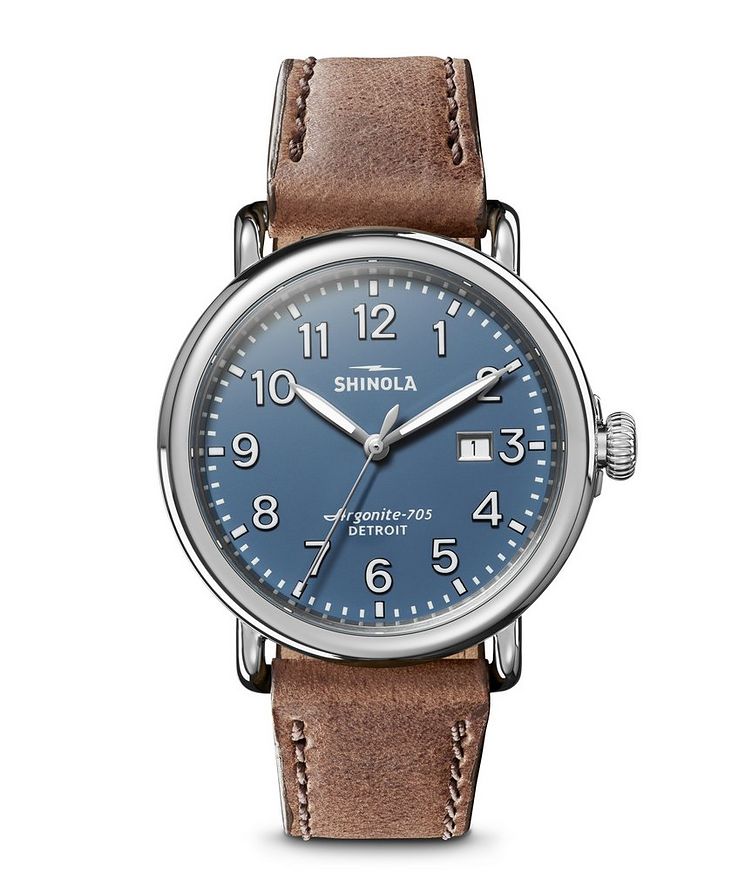 The Runwell Leather Strap Watch  image 4