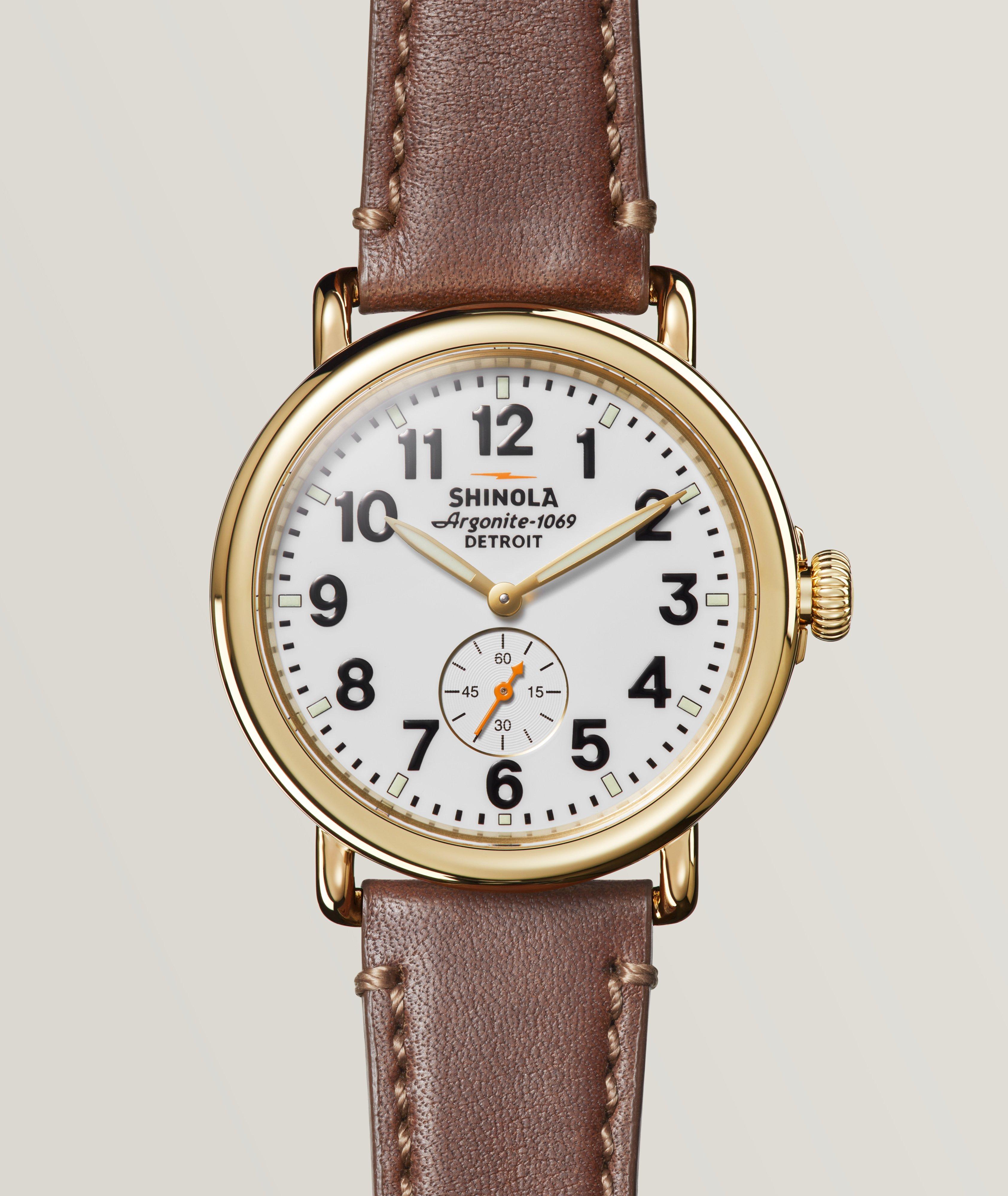 Montre Runwell avec bracelet en cuir image 0