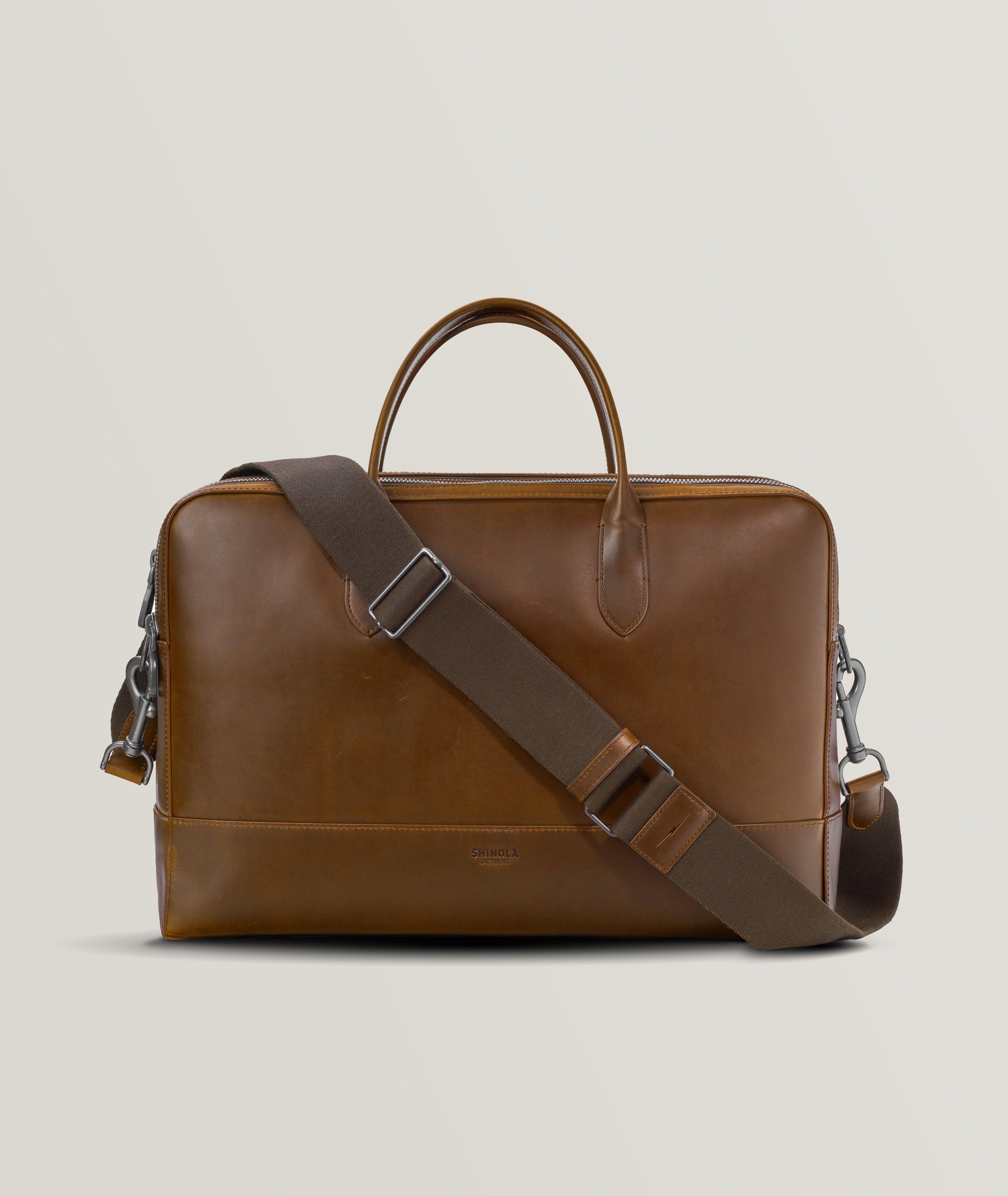 Canfield Double Zip Navigator Leather Briefcase image 0