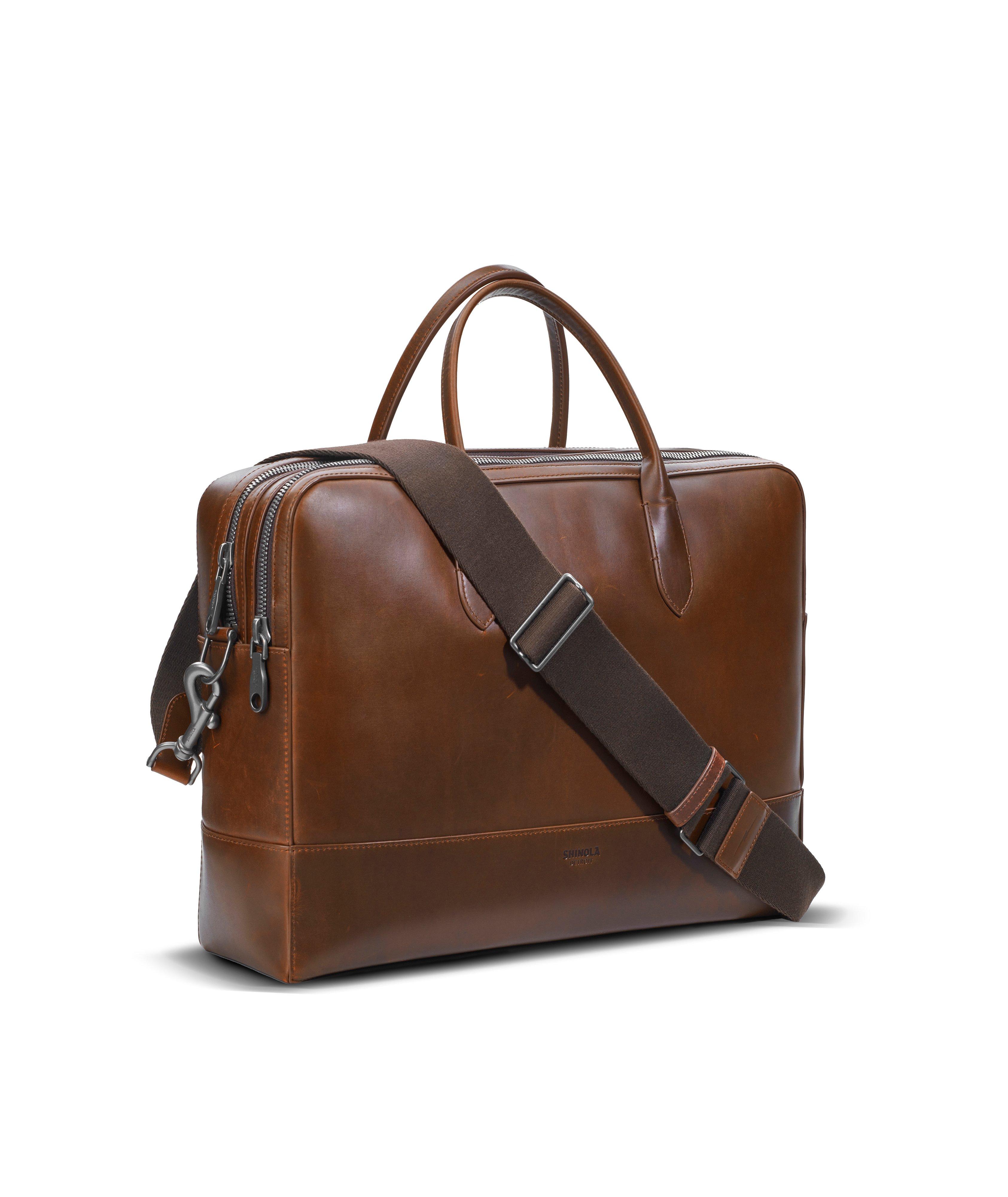Canfield Double Zip Navigator Leather Briefcase image 1