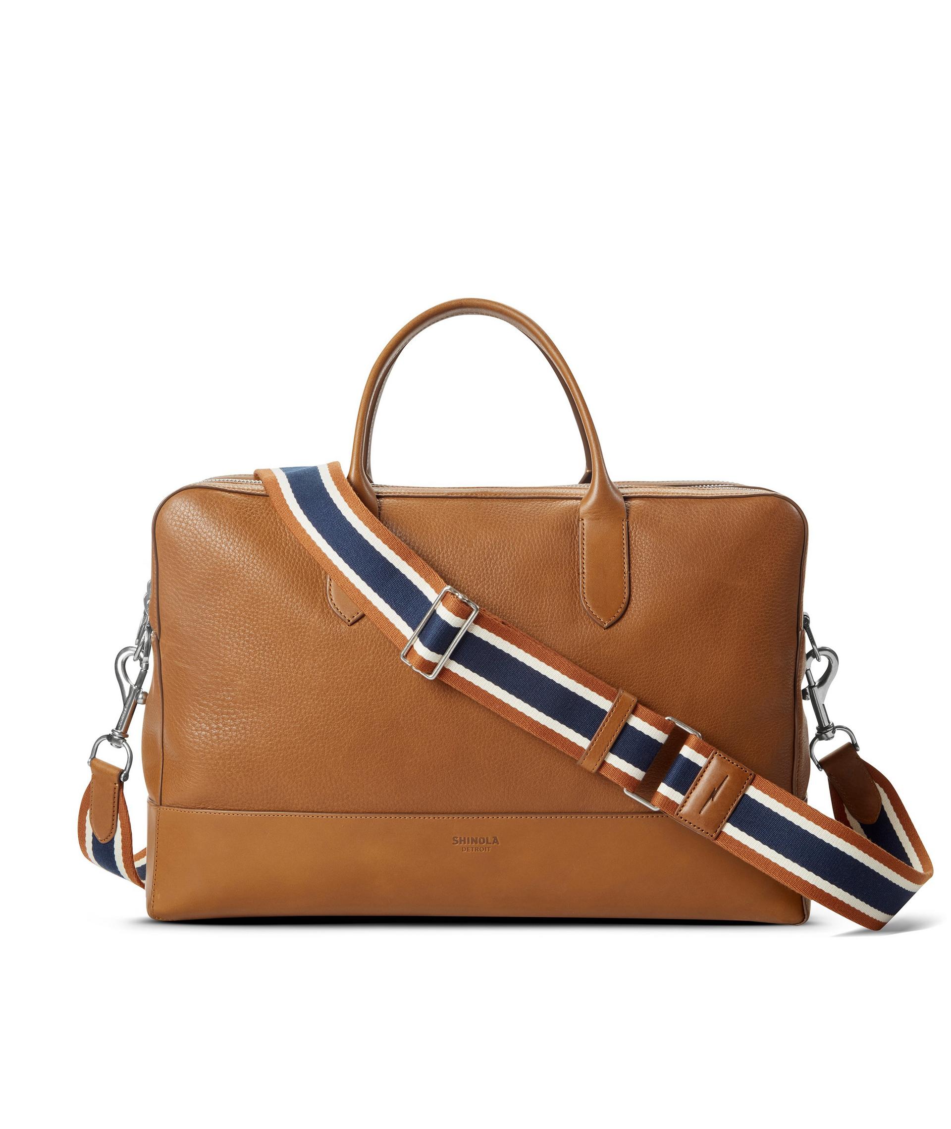 Canfield Double Zip Navigator Grain Leather Briefcase image 0