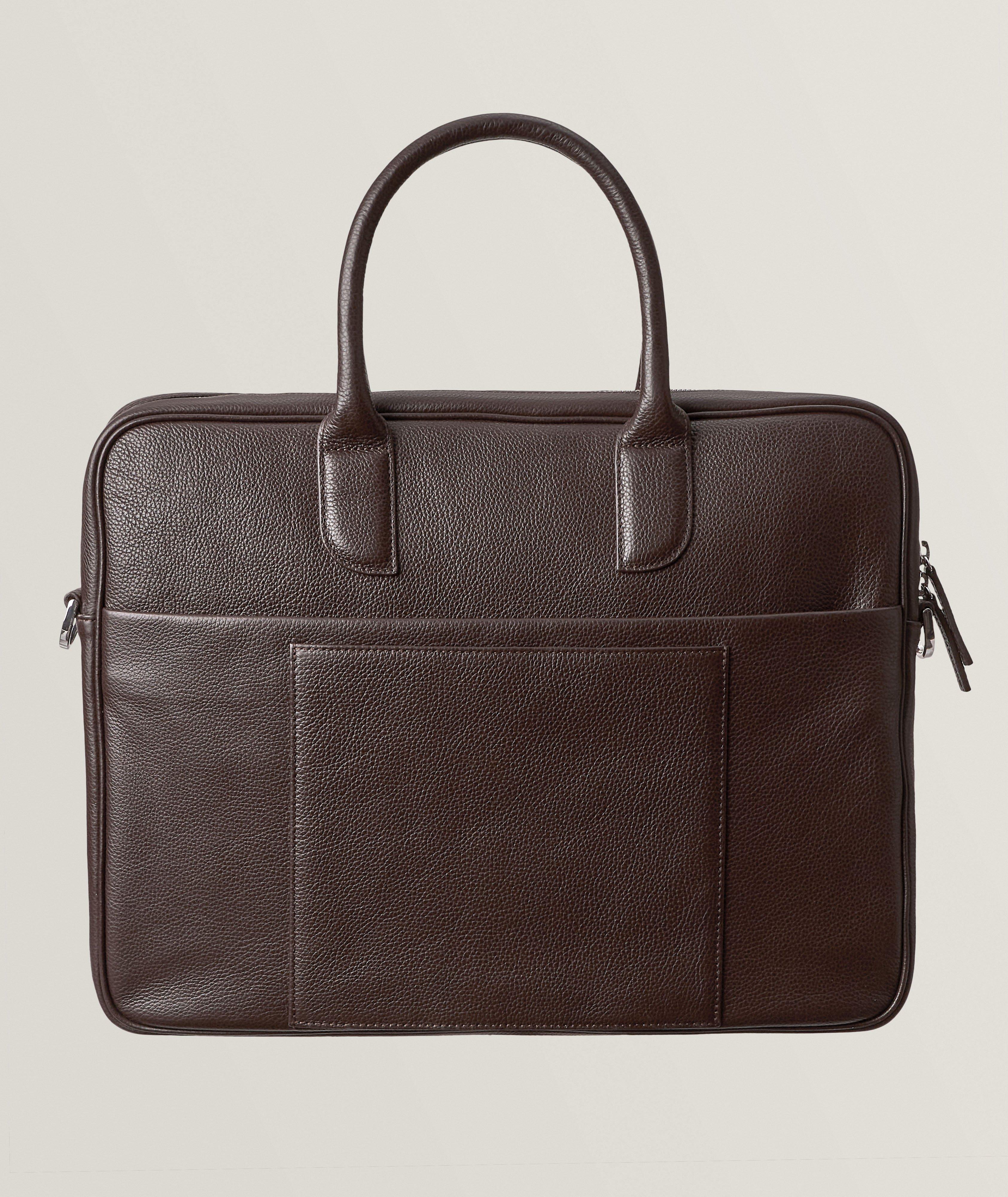 Lasage Pebble Grained Leather Briefcase image 1